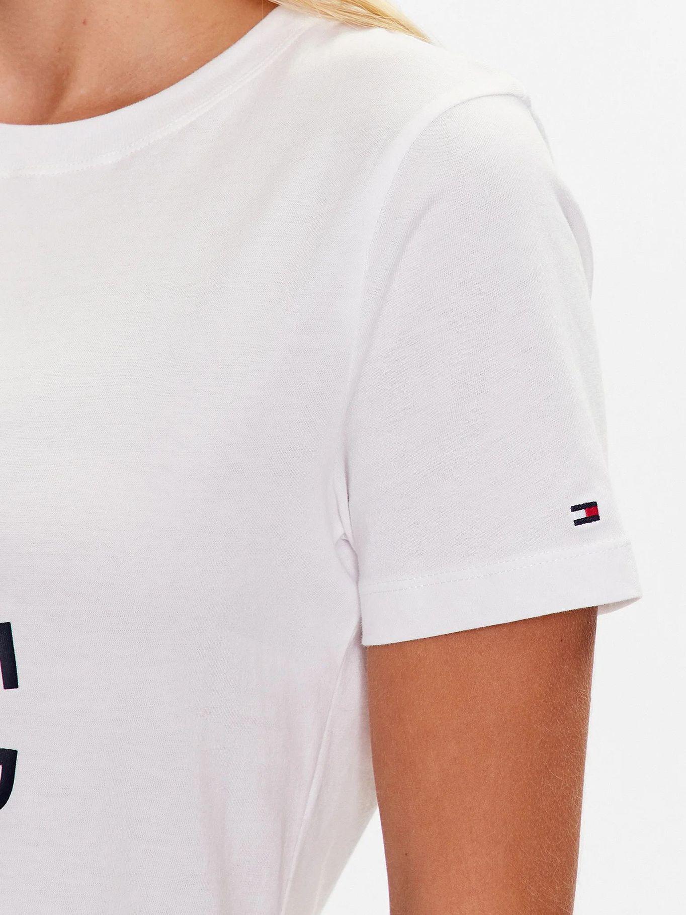 Polera Regular Fit Exploded Logo Blanco Tommy Hilfiger-4