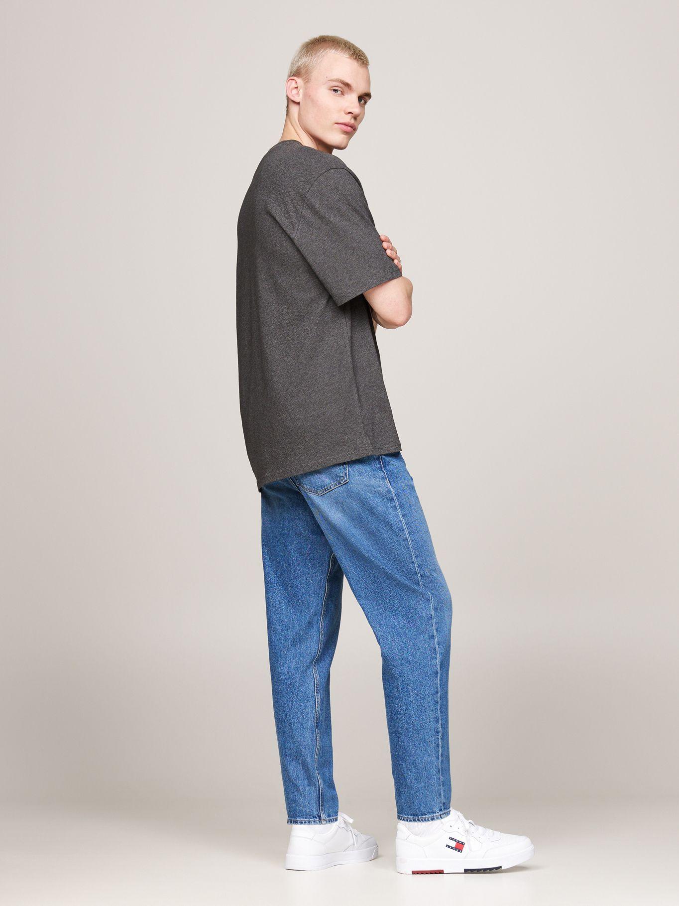 Polera Melange Flag Relaxed Fit Gris Tommy Hilfiger-2