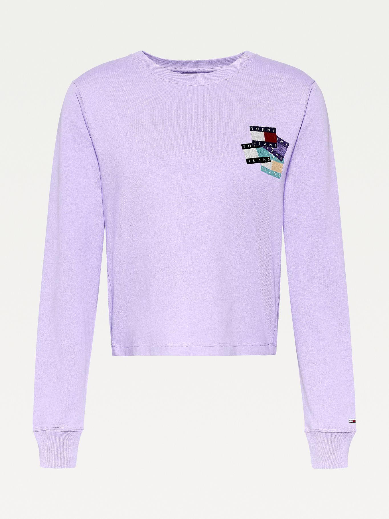 Polera Con Parche Morado Tommy Jeans F2-3