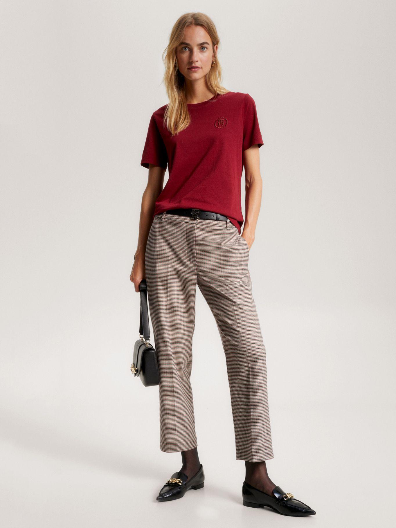 Polera Modern Tonal Con Logo Rojo Tommy Hilfiger-1