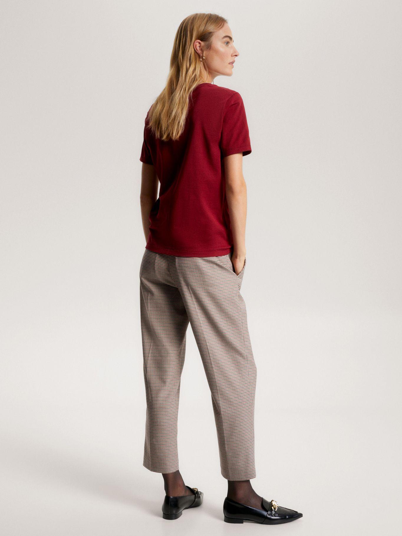 Polera Modern Tonal Con Logo Rojo Tommy Hilfiger-2