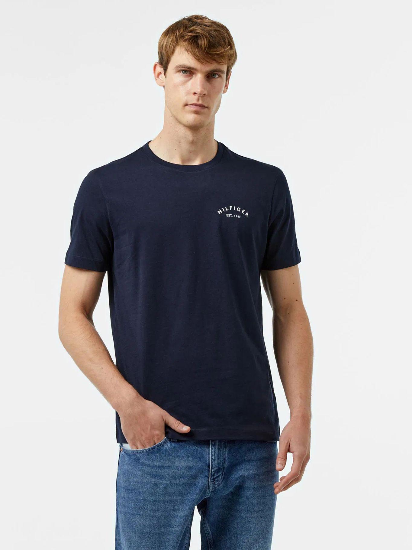 Polera Logo En La Espalda DW5 Azul Tommy Hilfiger-0