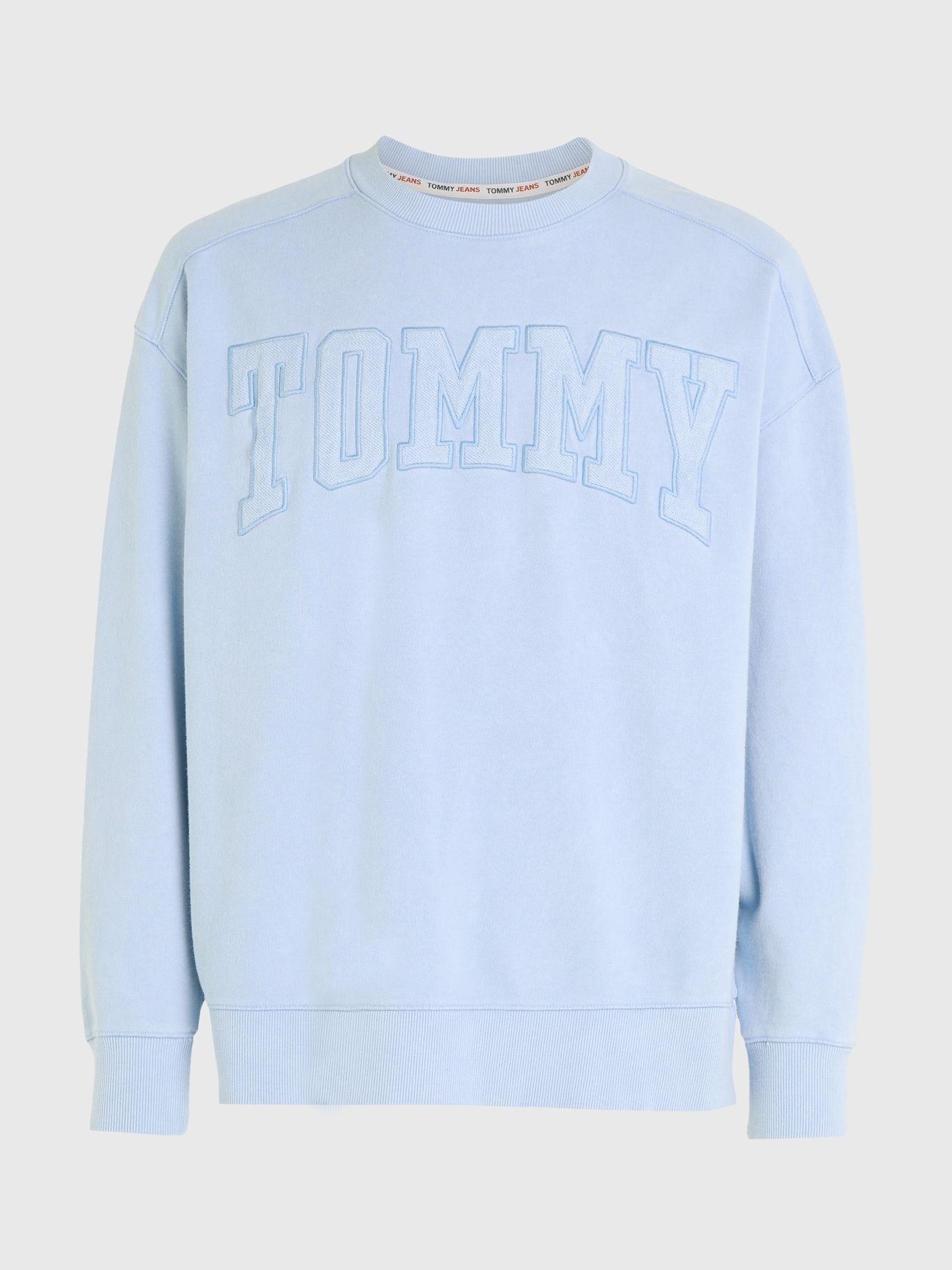 Polerón Relaxed Varsity Logo Celeste Tommy Jeans-4