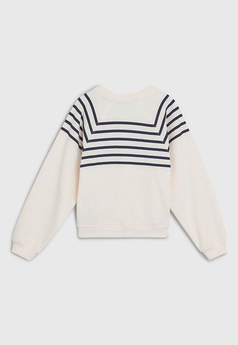 Polerón Con Rayas Marineras Blanco Tommy Hilfiger-1