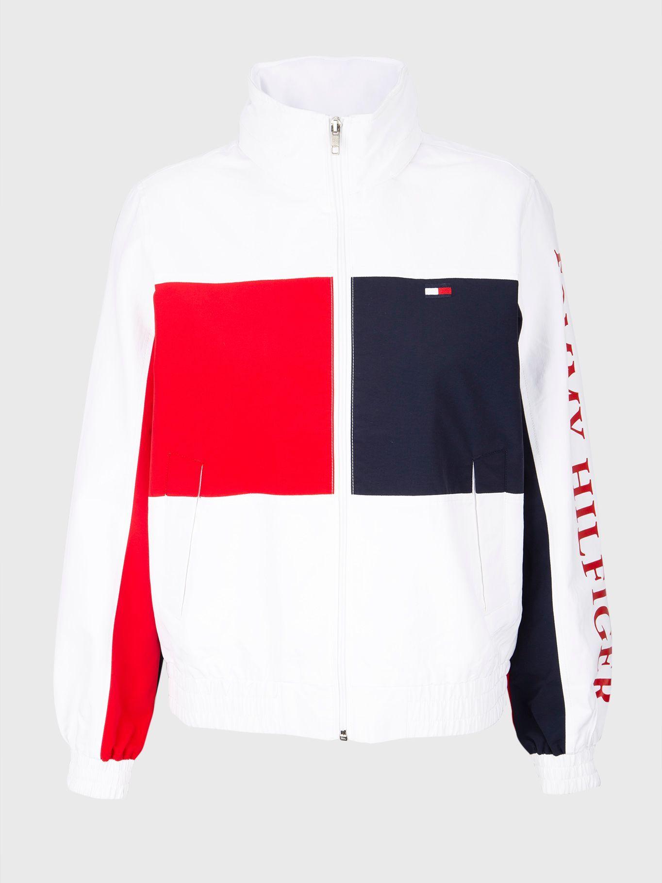 Cortaviento Tiffany Flag Logo Blanco Tommy Hilfiger-0