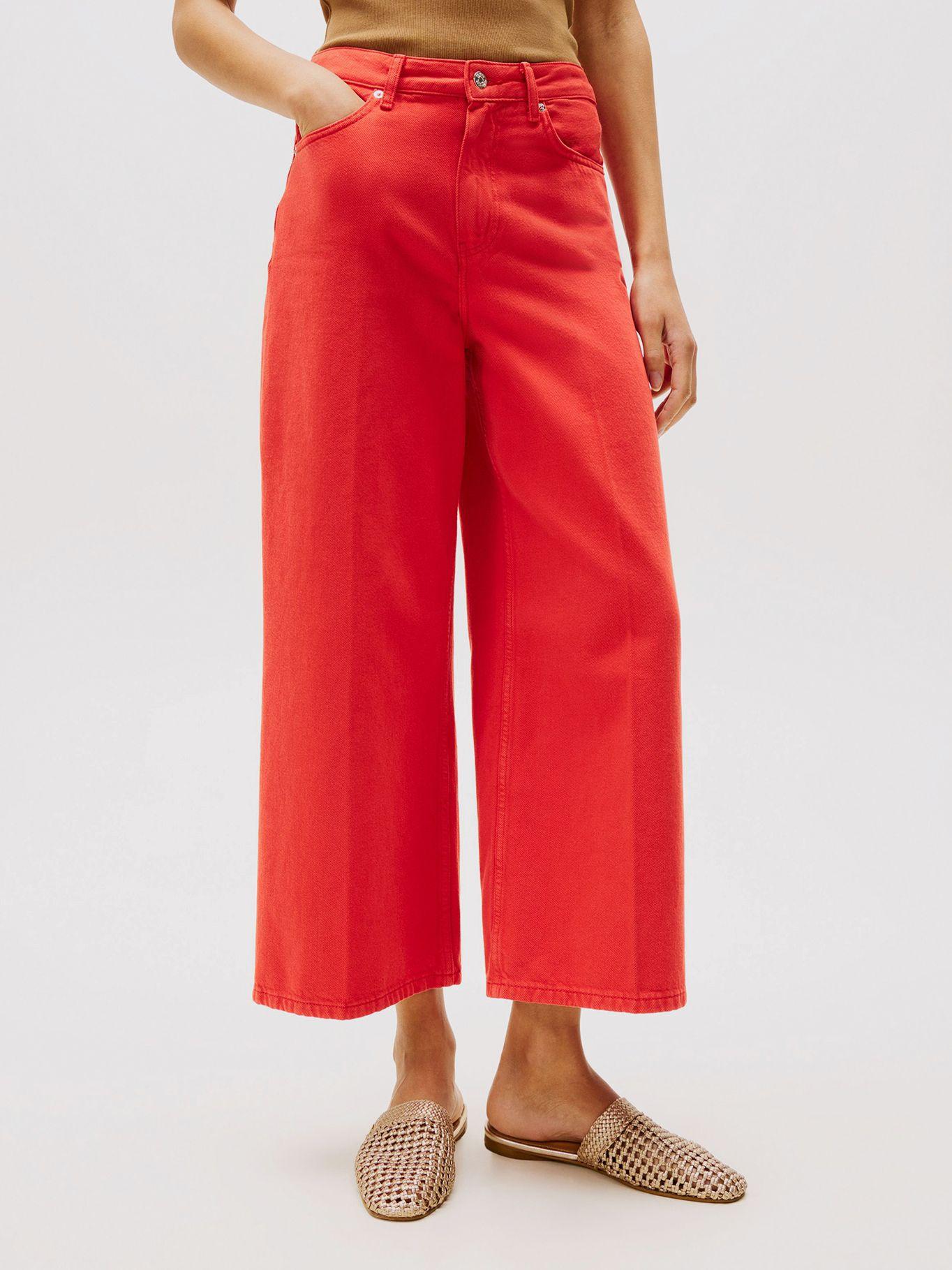 Jeans Wide Leg De Talle Alto Rojo Tommy Hilfiger-1