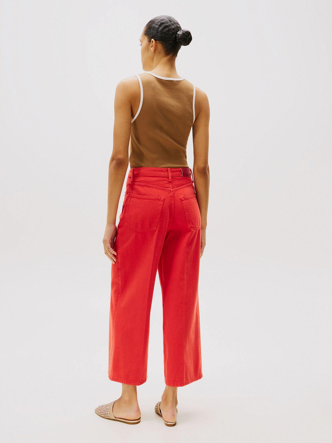 Jeans Wide Leg De Talle Alto Rojo Tommy Hilfiger-2