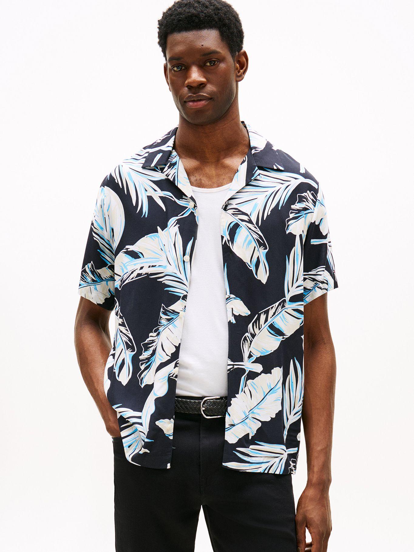 Camisa Tropical Print  Logo Multicolor Tommy Hilfiger-0