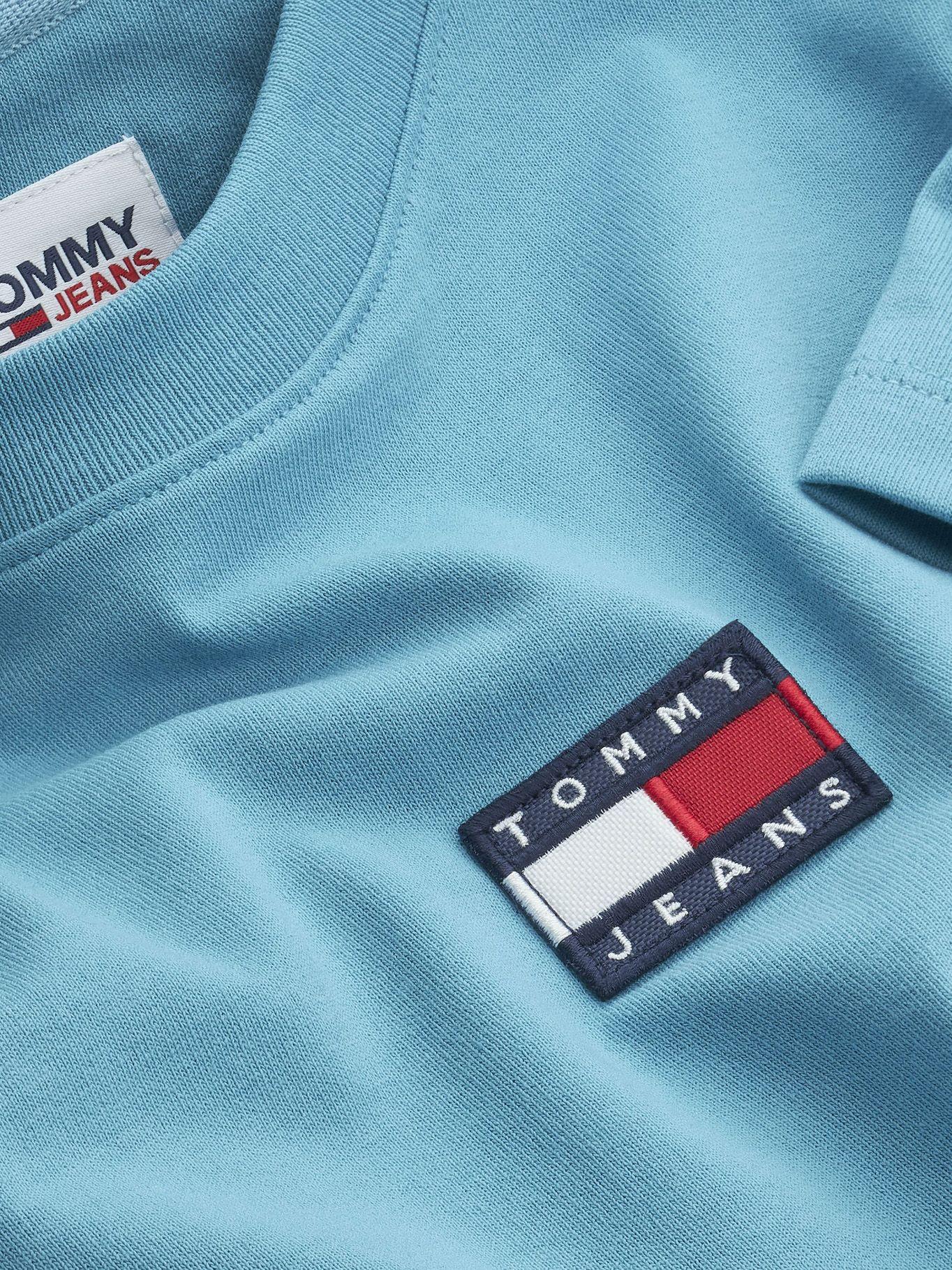Polera Center Badge Turquesa Tommy Jeans M2-2