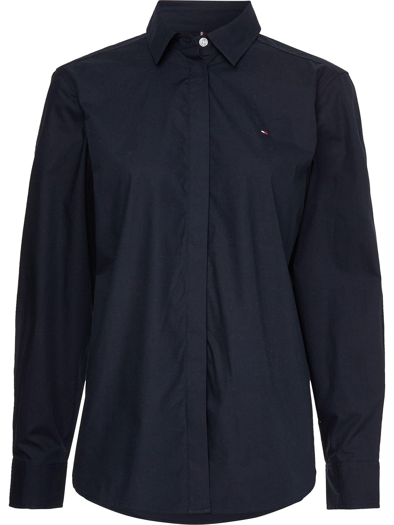 Camisa Relaxed A Rayas Azul Tommy Hilfiger-0