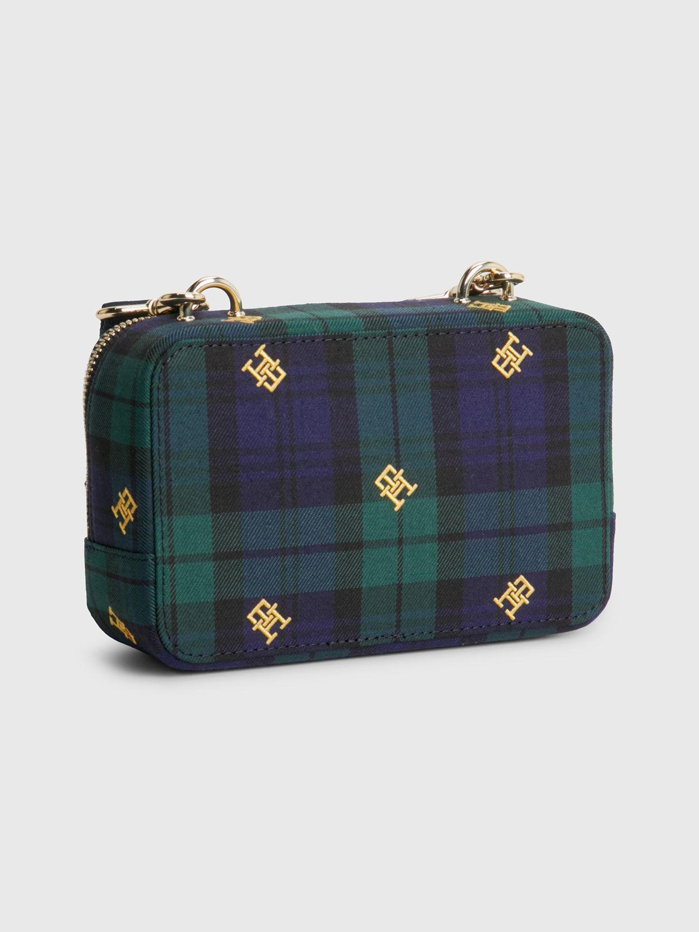 Cartera Iconic Tartan Azul Tommy Hilfiger-1