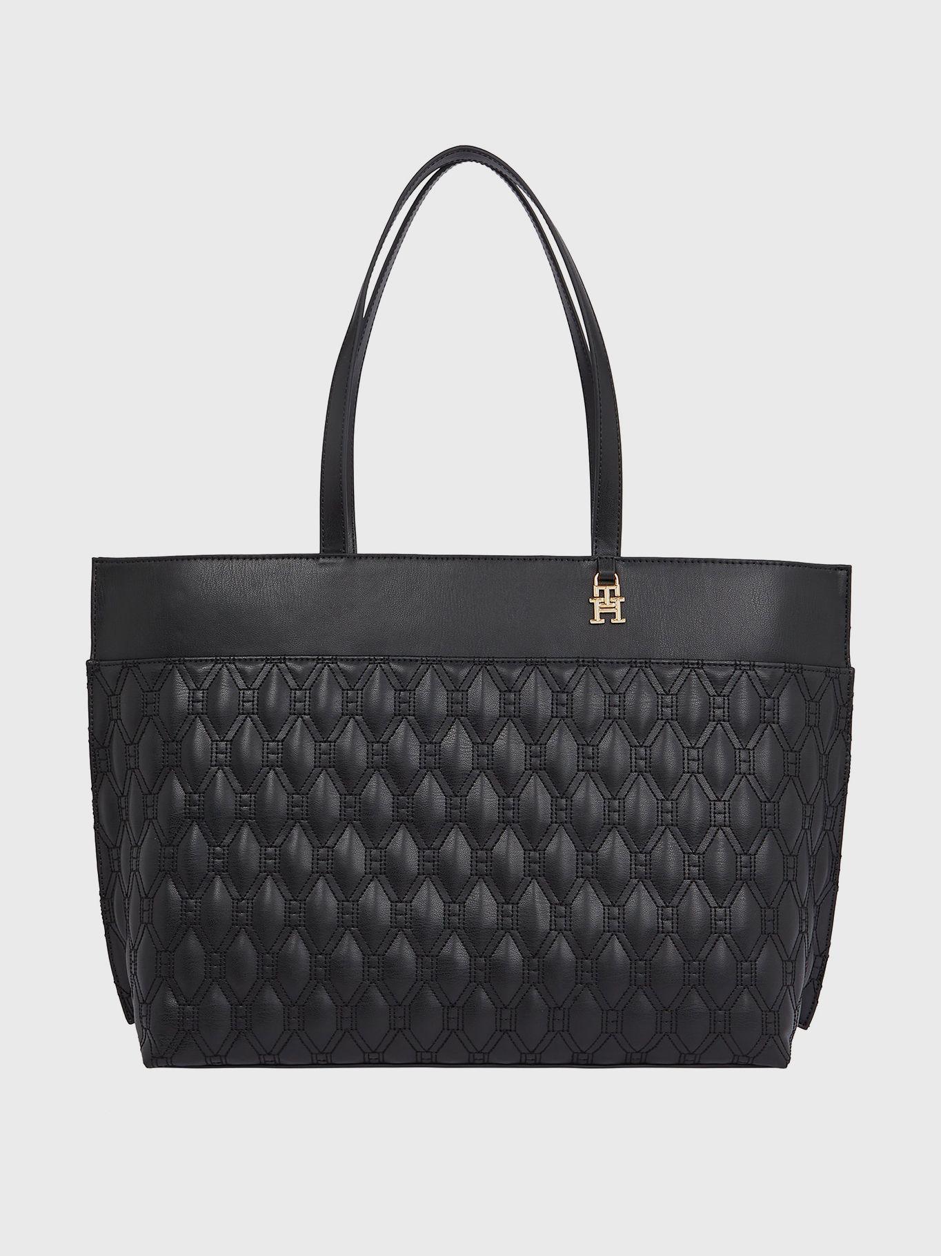 Tote Im Latam Quilting Negro Tommy Hilfiger-0