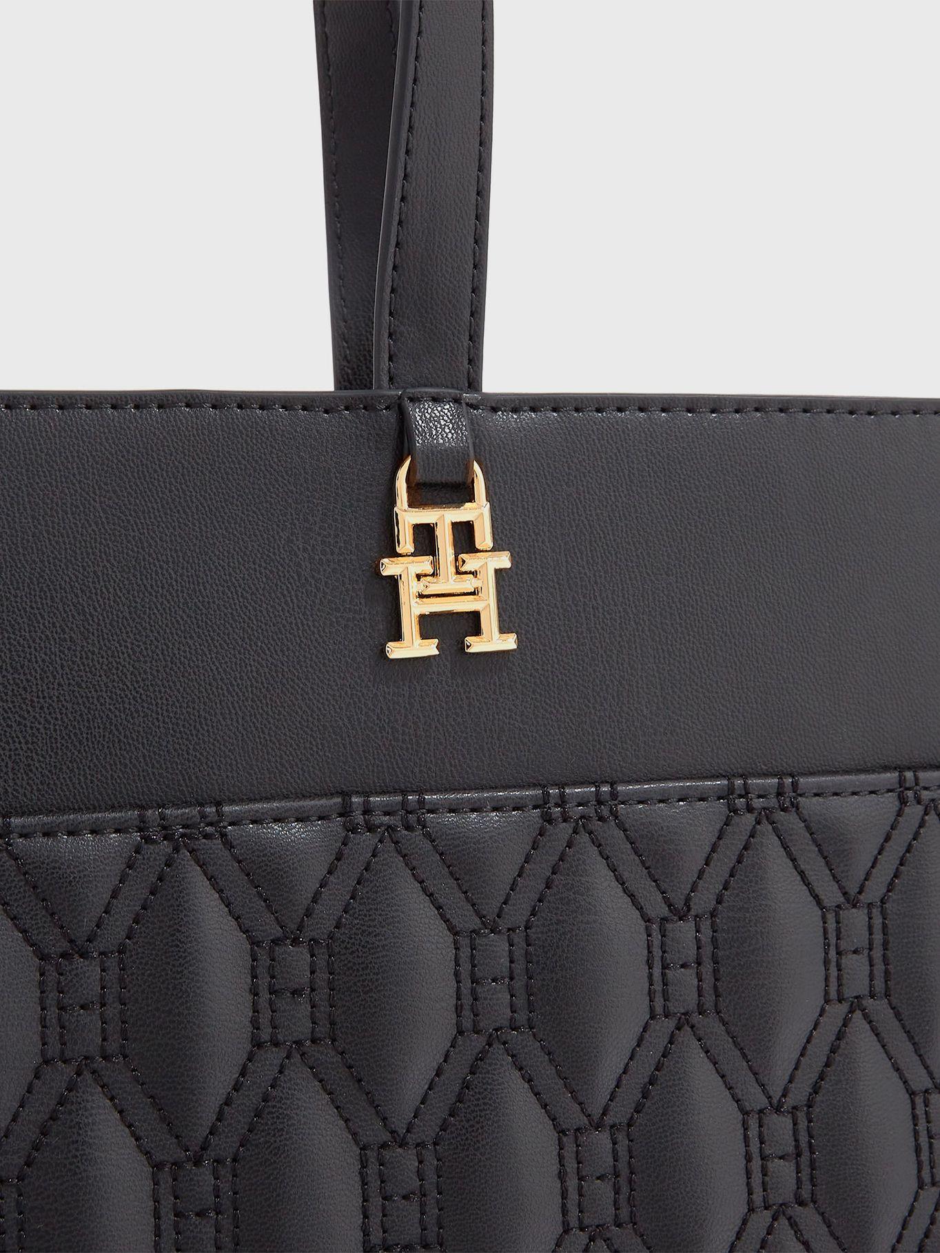 Tote Im Latam Quilting Negro Tommy Hilfiger-2