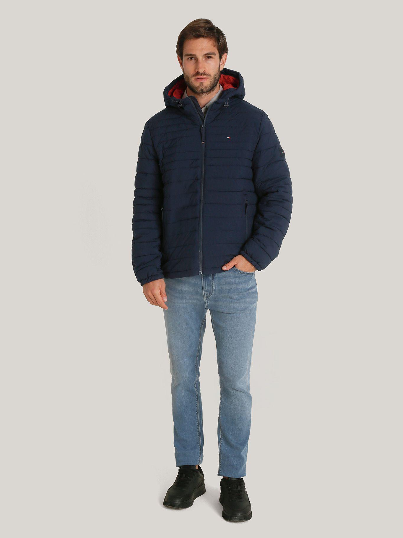 Parka Hoodie Solid Con Cierre Azul Tommy Hilfiger-1
