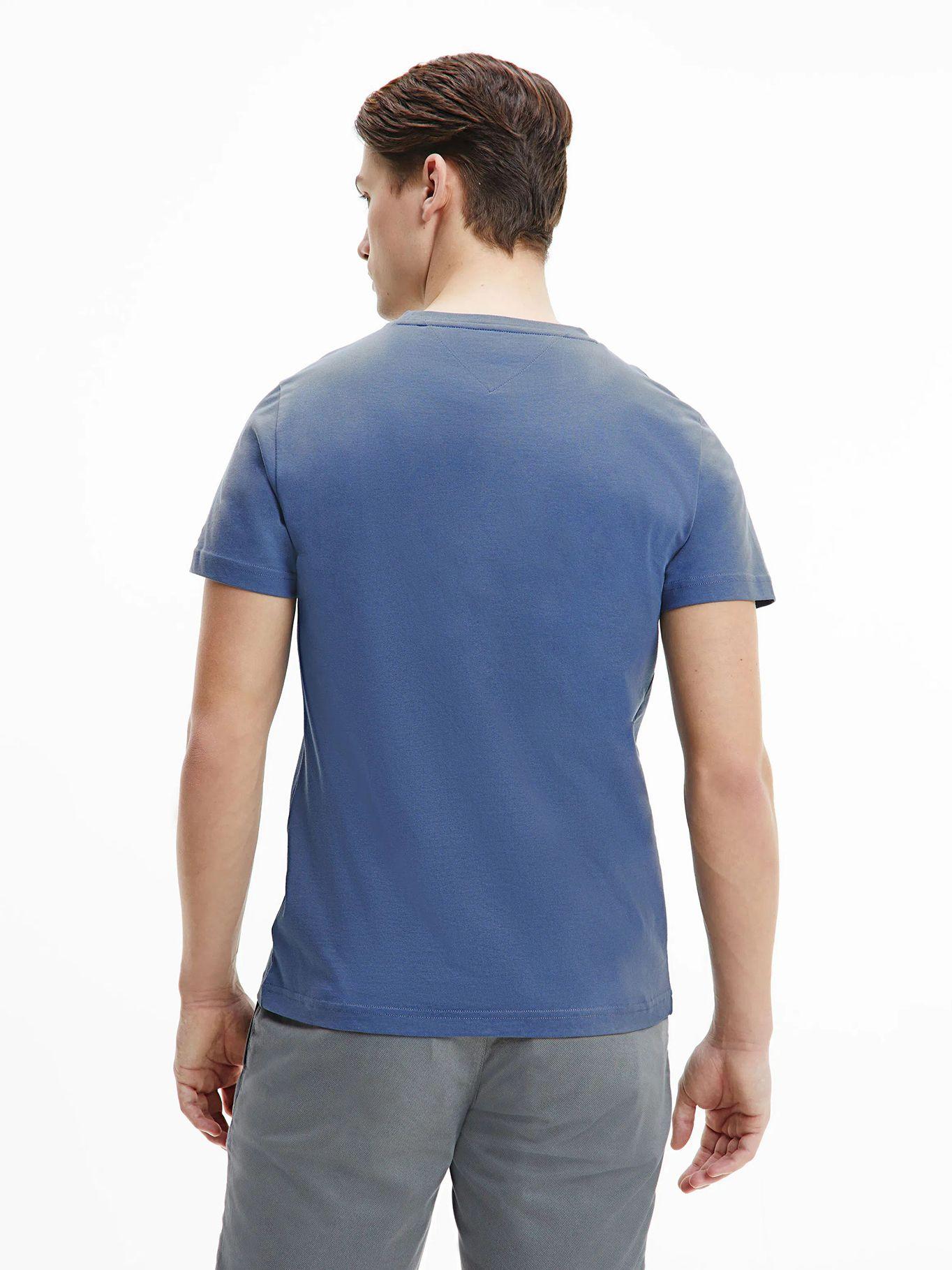 Polera  Logo Slim Fit Azul C9T Tommy Hilfiger-1