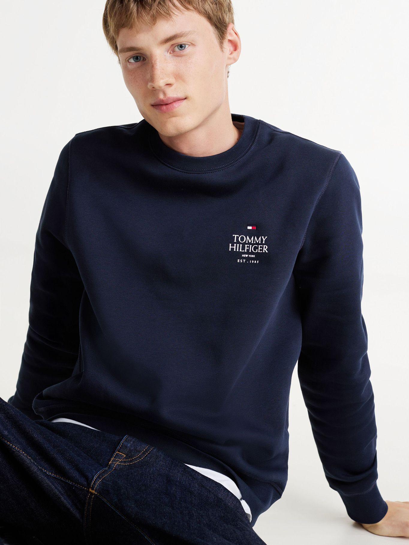 Polerón Stack Con Logo En Pecho Azul Tommy Hilfiger-3