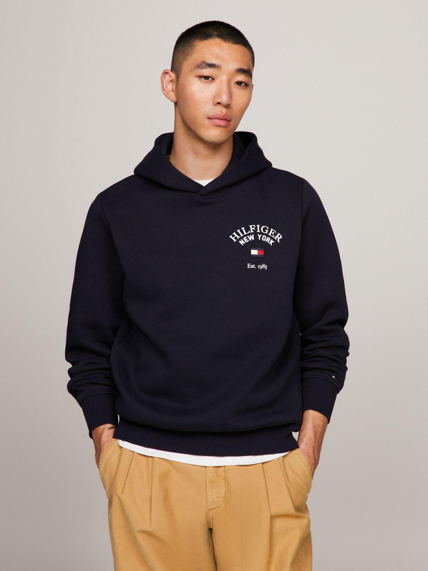 POLERÓN ARCHED VARSITY LOGO AZUL TOMMY HILFIGER-0
