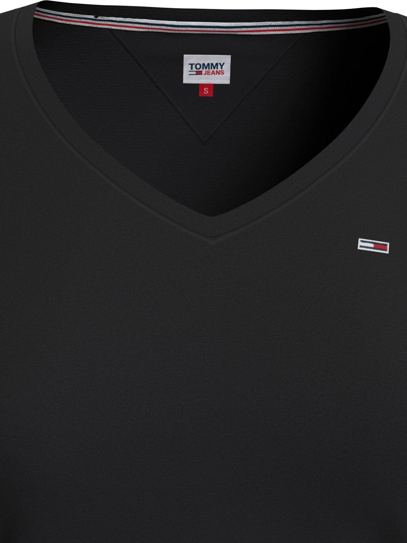 Polera Jersey V-Neck Negro Tommy Hilfiger-5