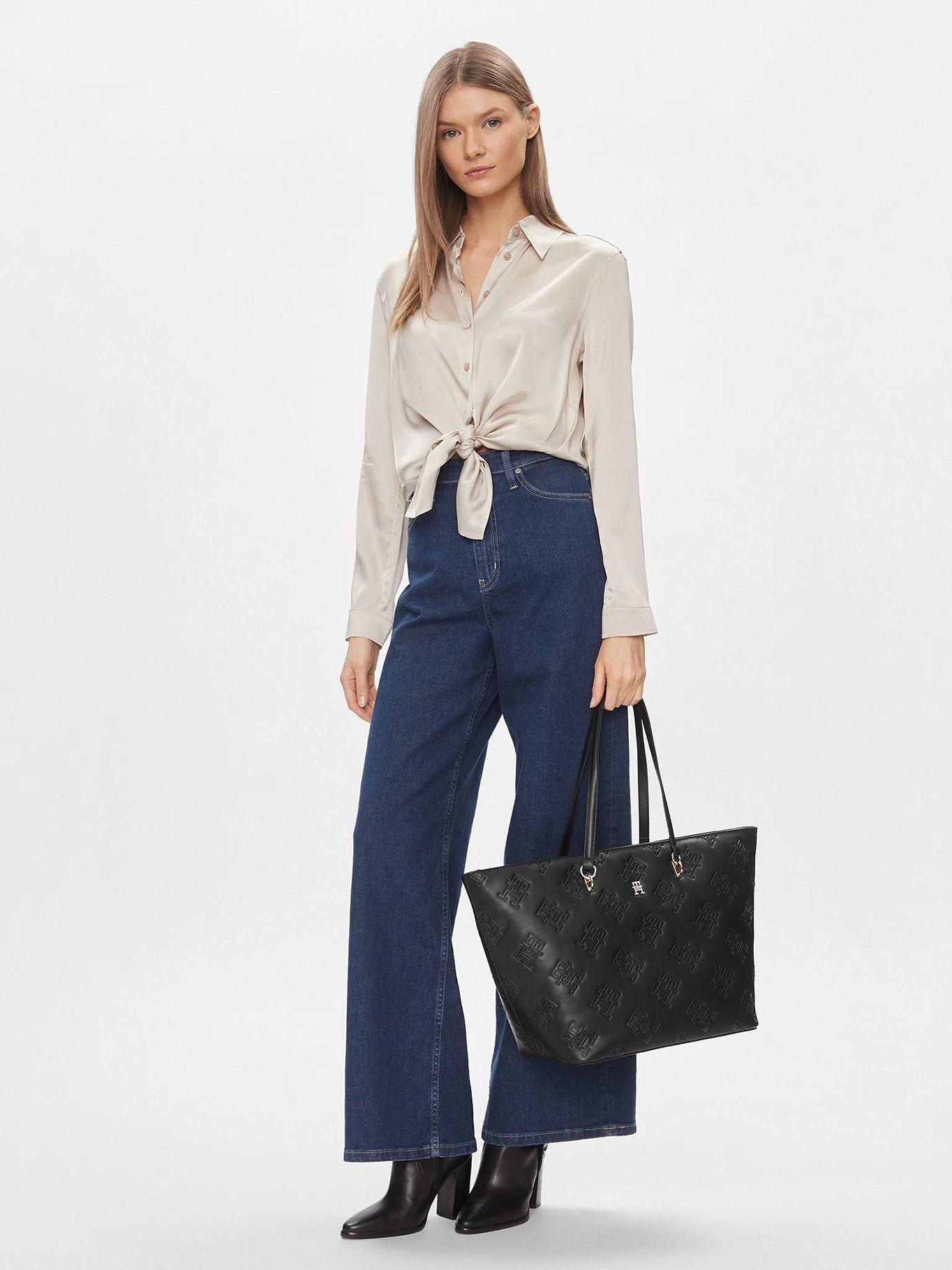 Tote Refined Monogran Negro Tommy Hilfiger-1