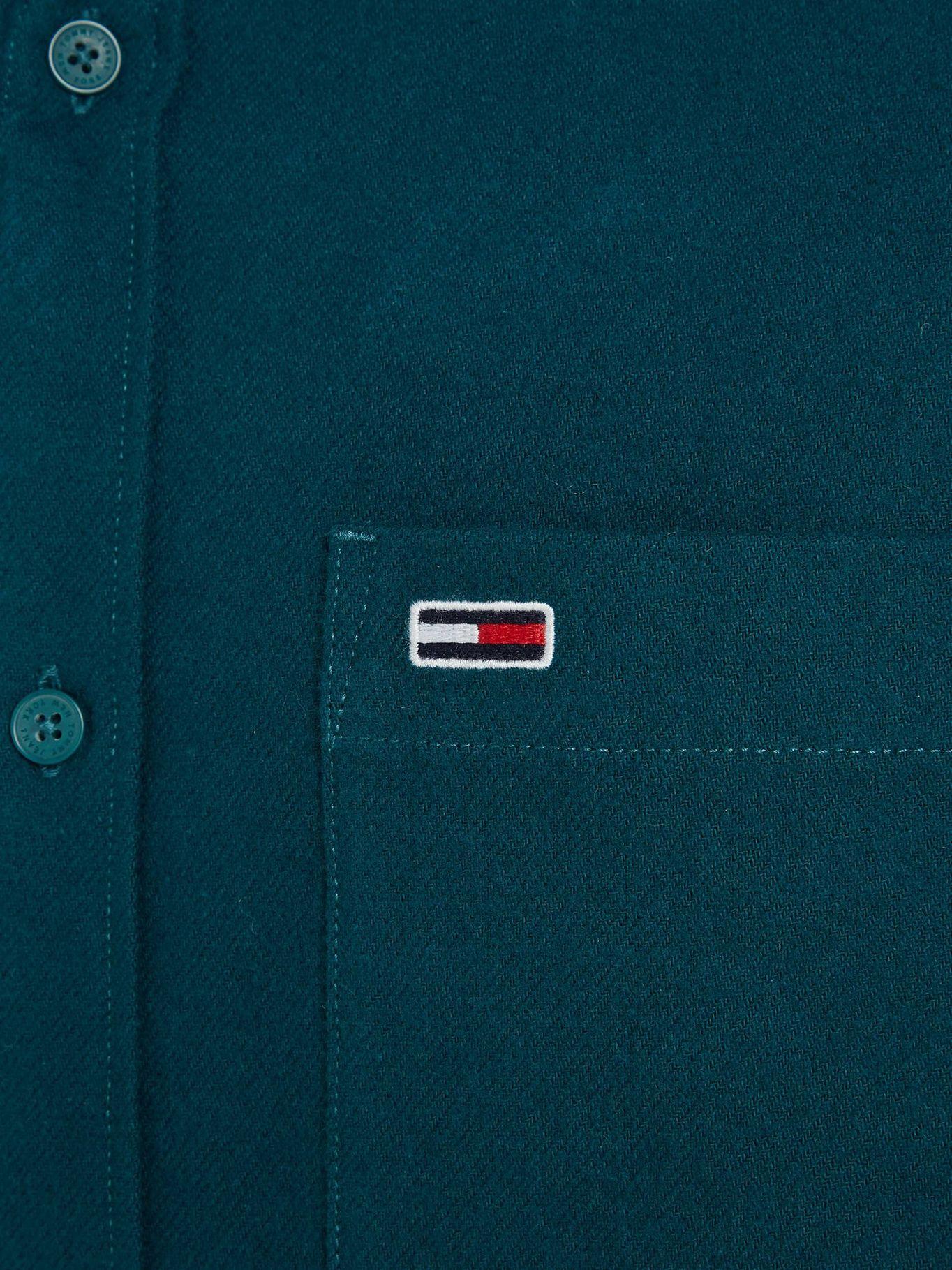 Camisa Flannel Regular Fit Verde Tommy Hilfiger-3
