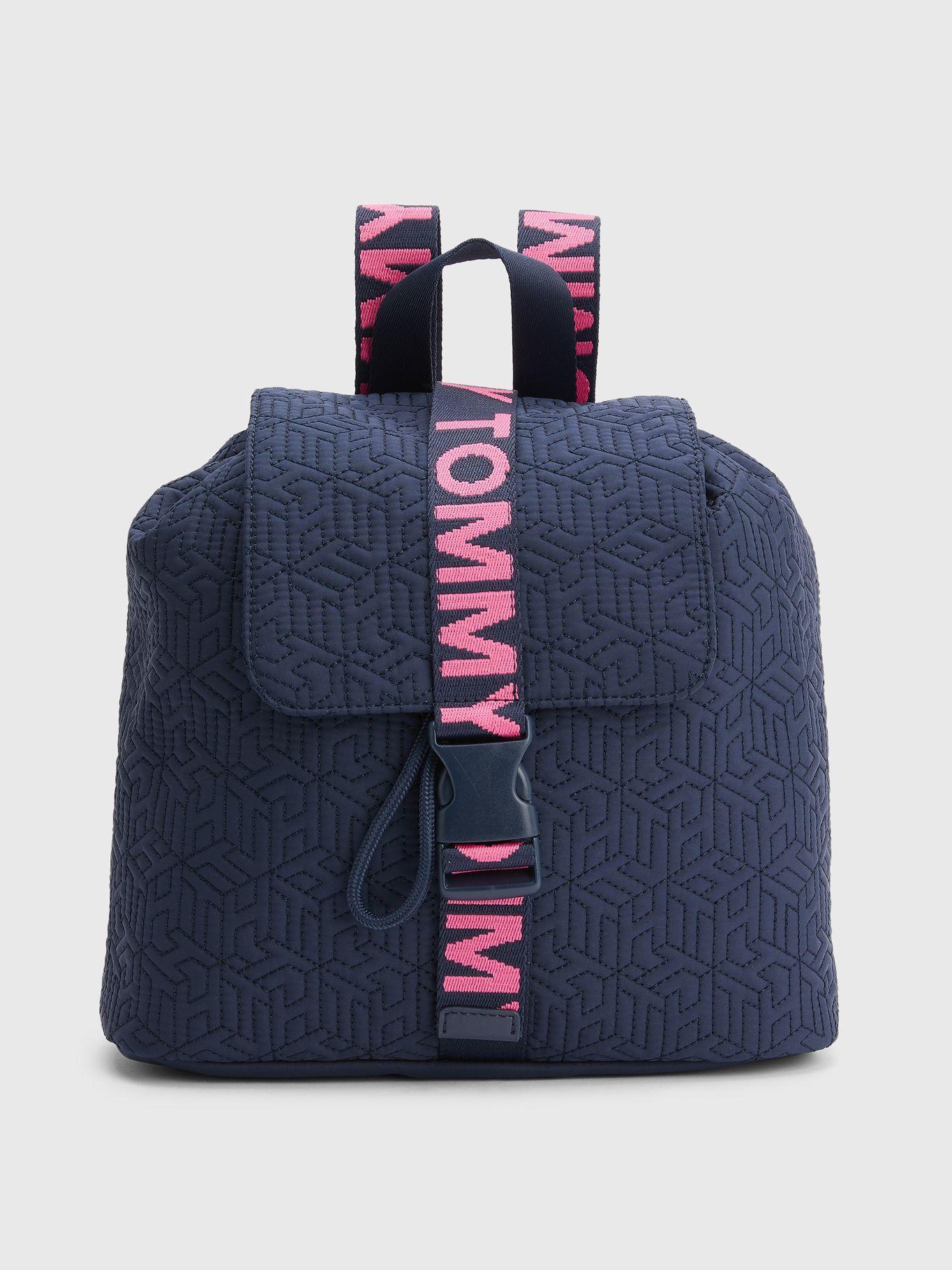 Mochila Acolchada Monogram Azul Tommy Hilfiger-0
