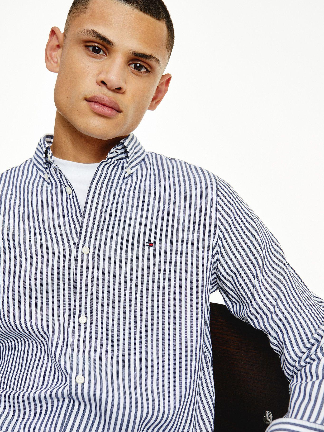 Camisa Classics A Rayas Slim Fit Azul Tommy Hilfiger-2