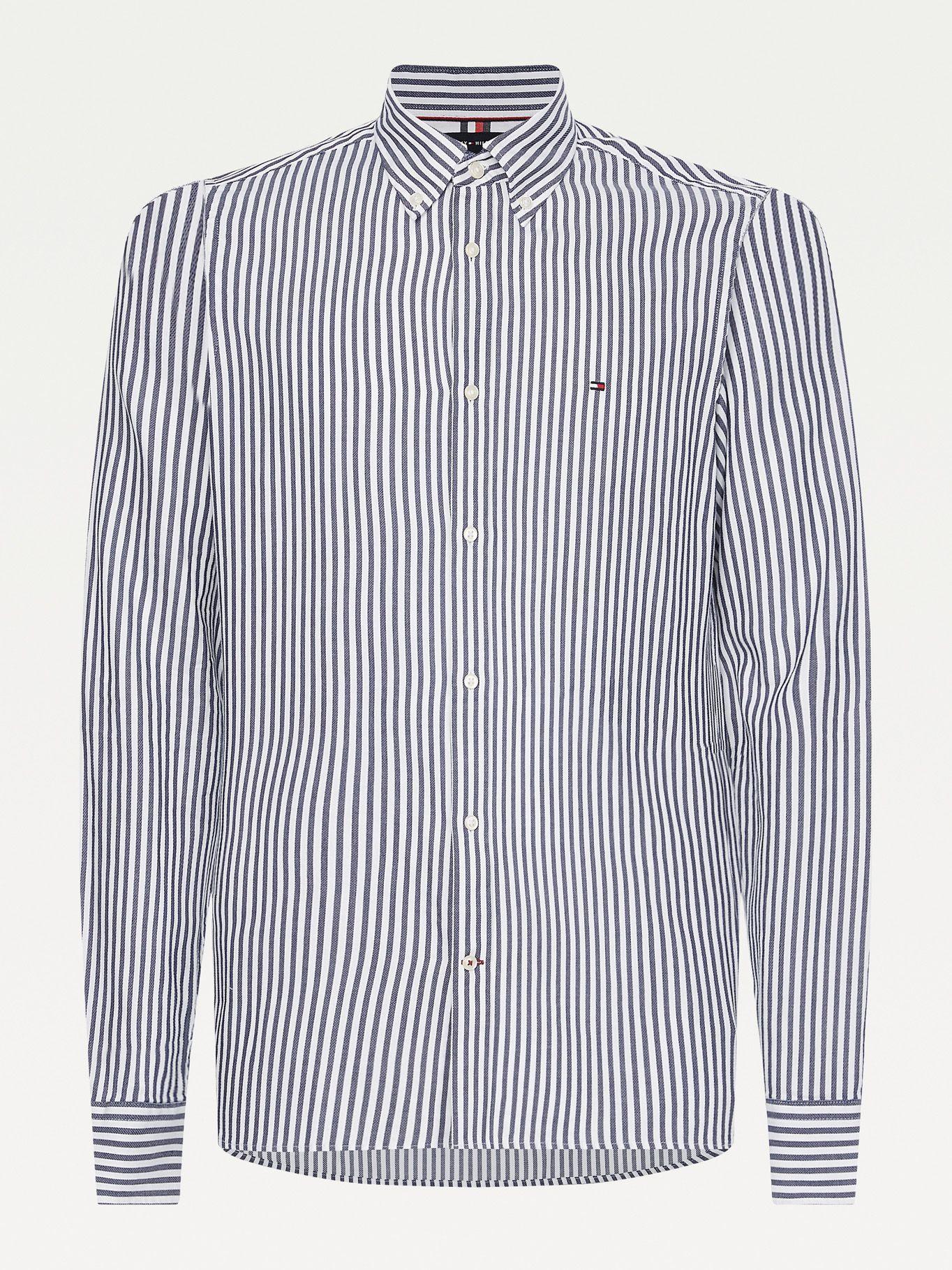 Camisa Classics A Rayas Slim Fit Azul Tommy Hilfiger-3