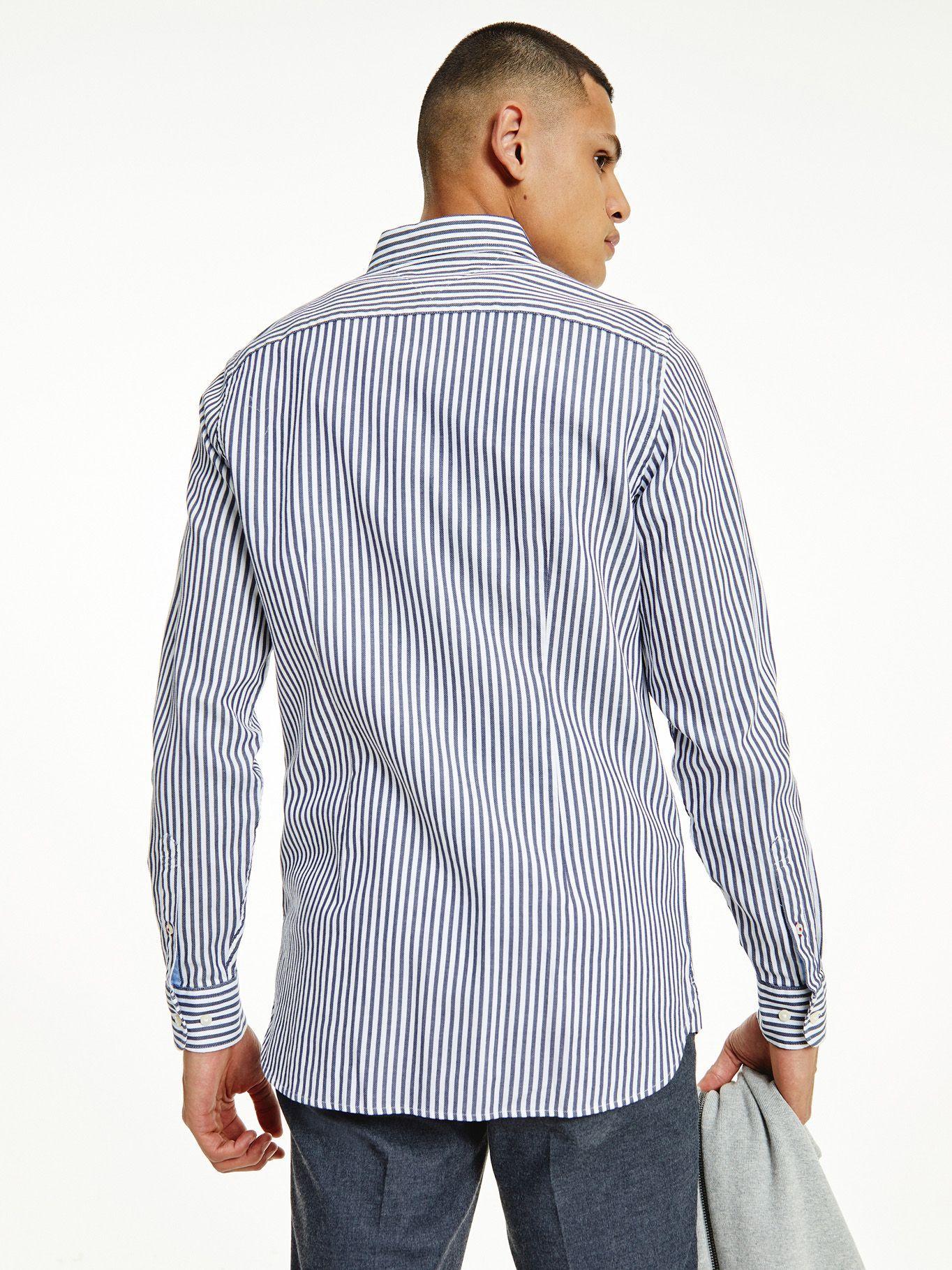 Camisa Classics A Rayas Slim Fit Azul Tommy Hilfiger-1