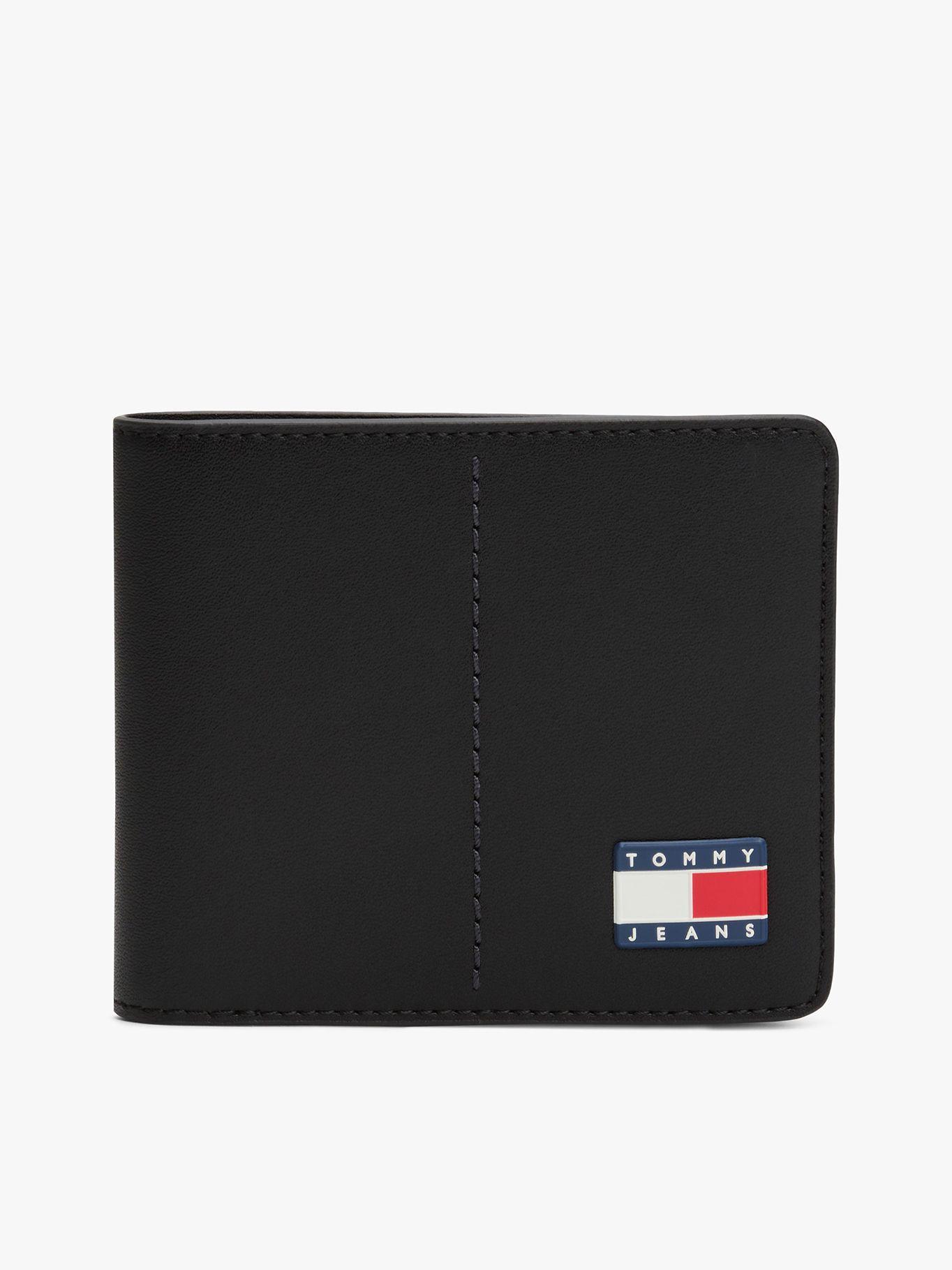 Billetera De Cuero Heritage BDS Negro Tommy Jeans-0