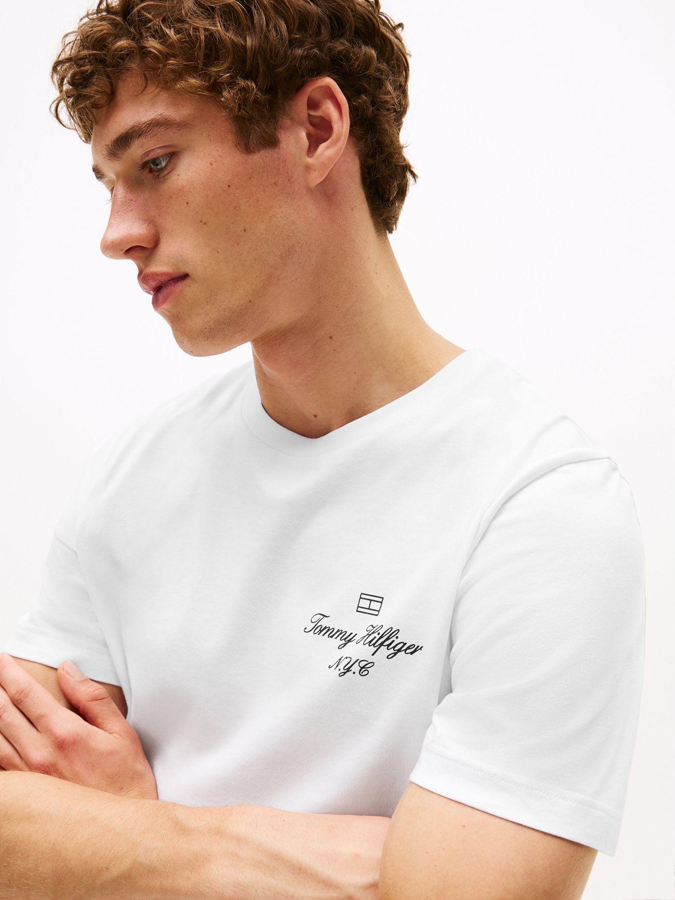 Polera Con Logo Flag Nyc Blanco YBR Tommy Hilfiger-3