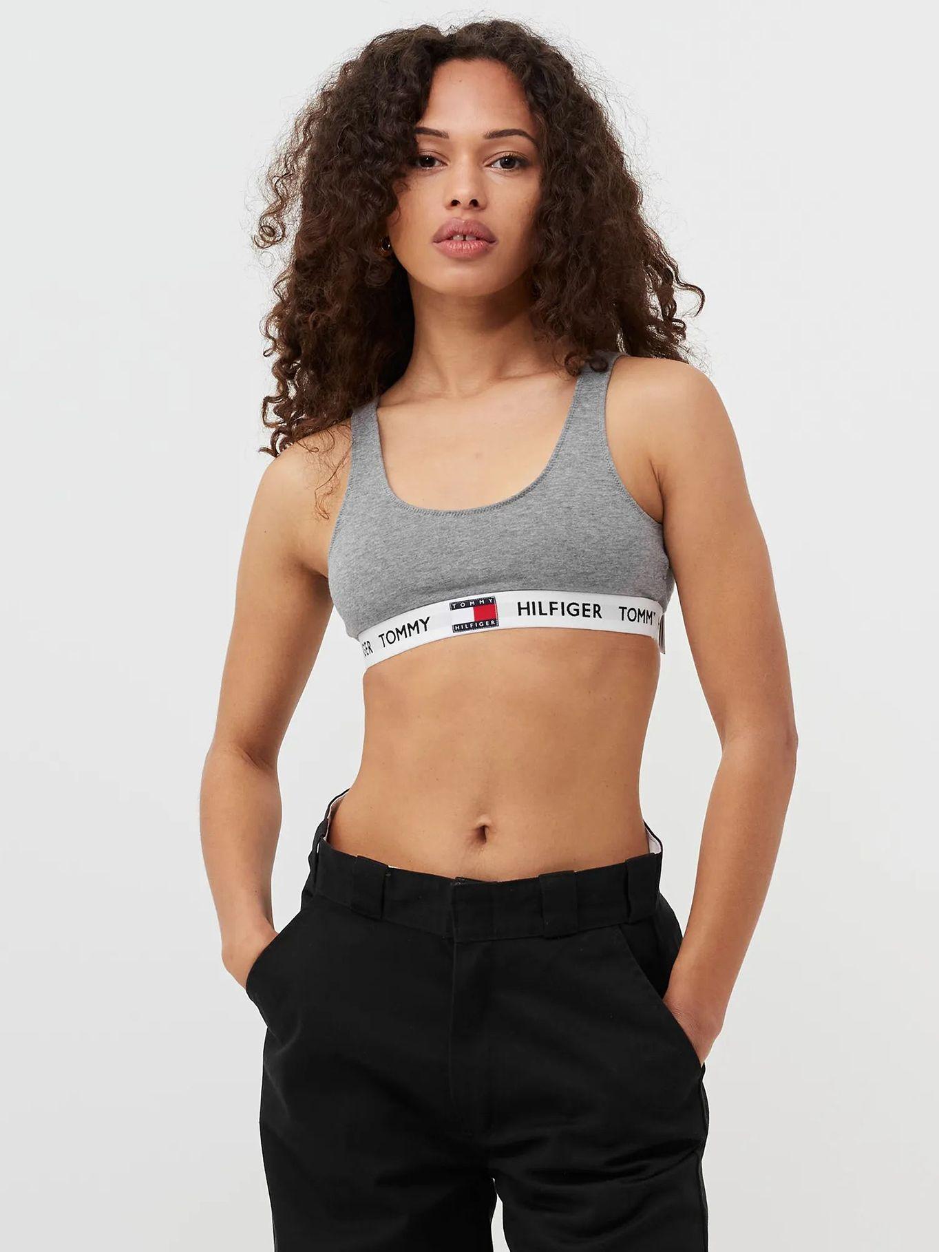 Bralette De Algodón Elástico Gris Tommy Hilfiger-0