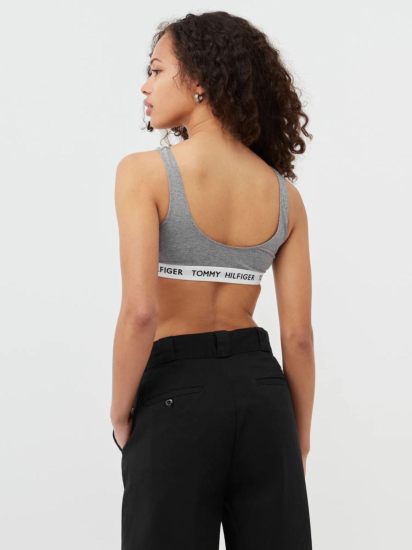 Bralette De Algodón Elástico Gris Tommy Hilfiger-1