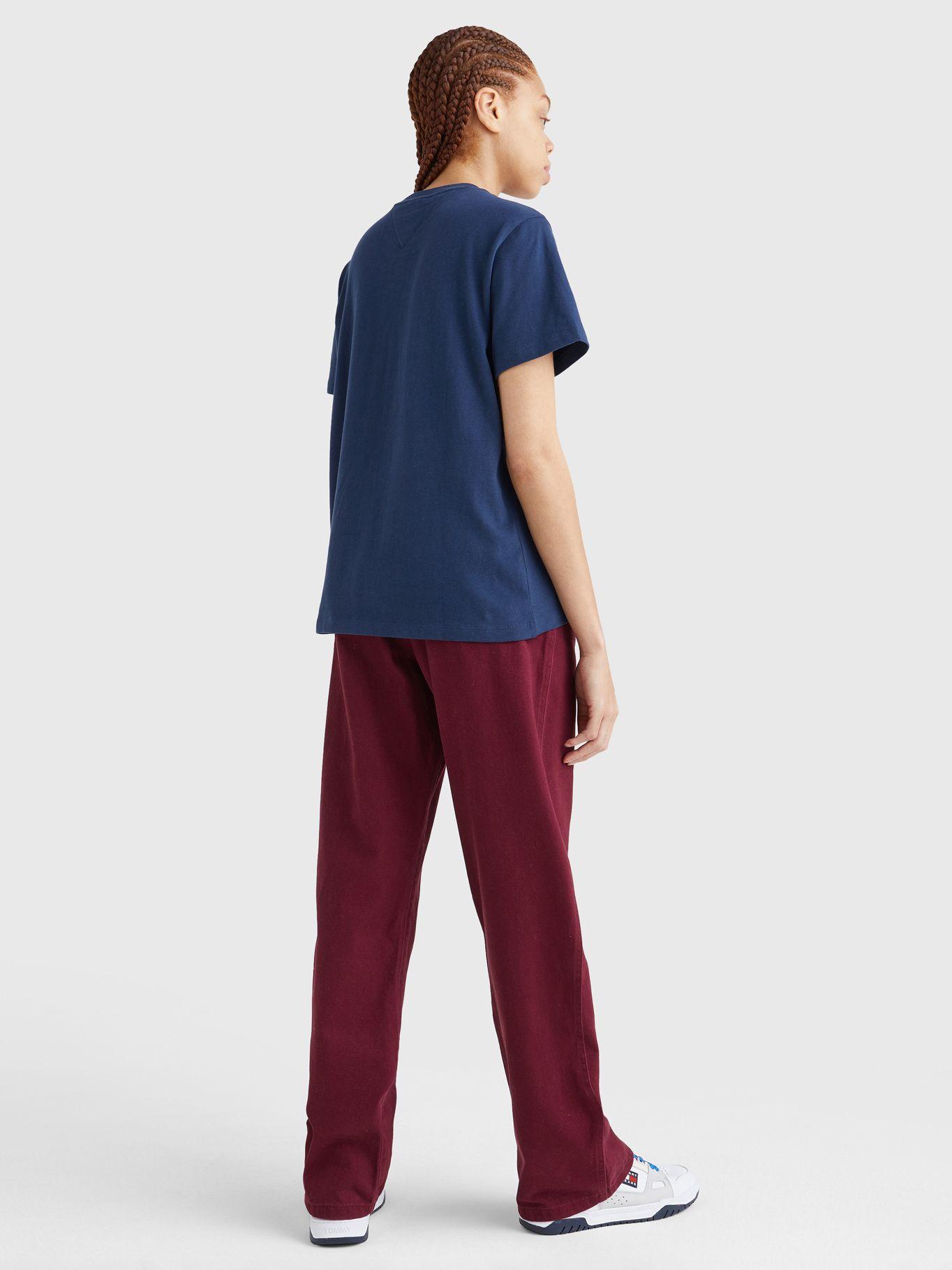 Polera Relaxed Collegiate Logo Azul Tommy Jeans-2