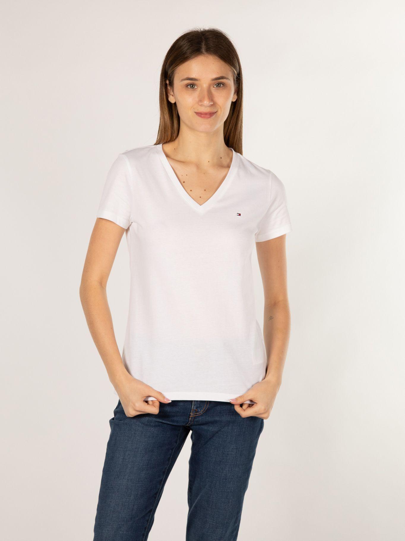 Polera Heritage V-Neck Blanco Tommy Hilfiger-0