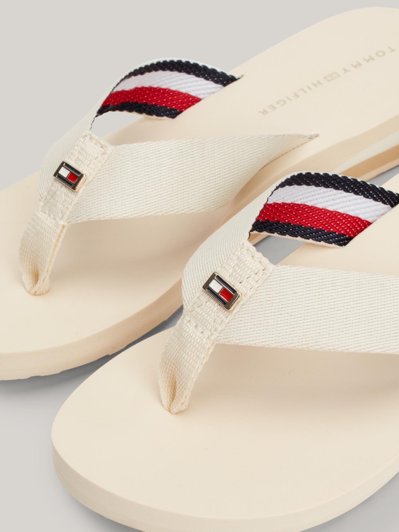 Sandalia Logo Signature Beige Tommy Hilfiger-2