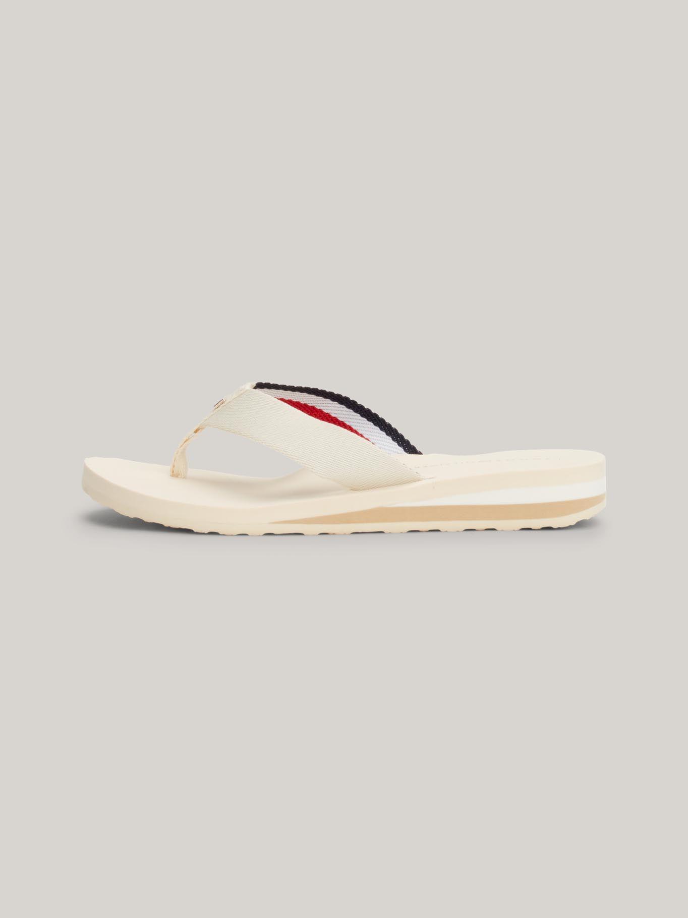 Sandalia Logo Signature Beige Tommy Hilfiger-3