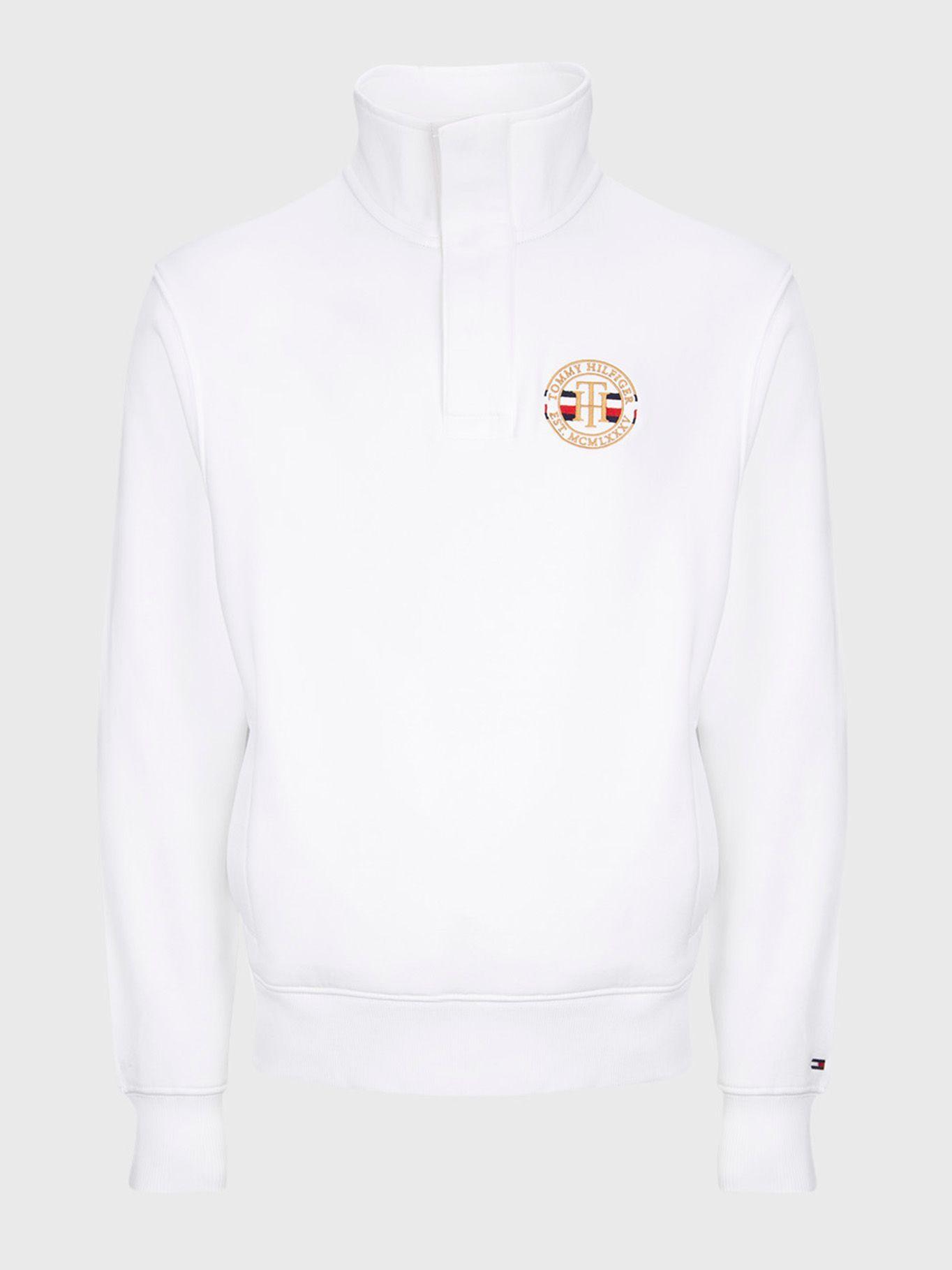 Polerón Cuello Mock Blanco Tommy Hilfiger M2-0