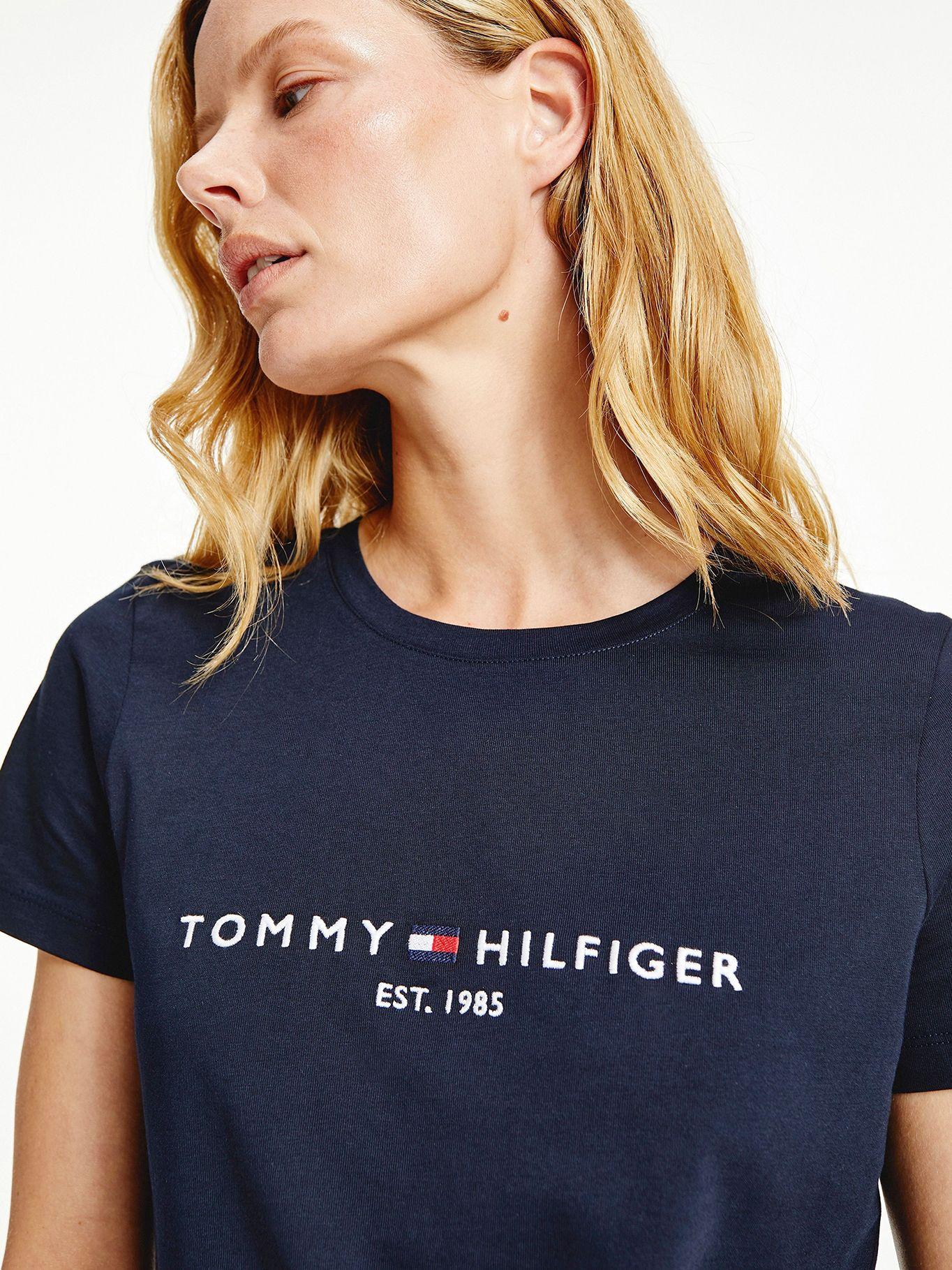 Polera Básica C-Neck Azul Tommy Hilfiger A2-2