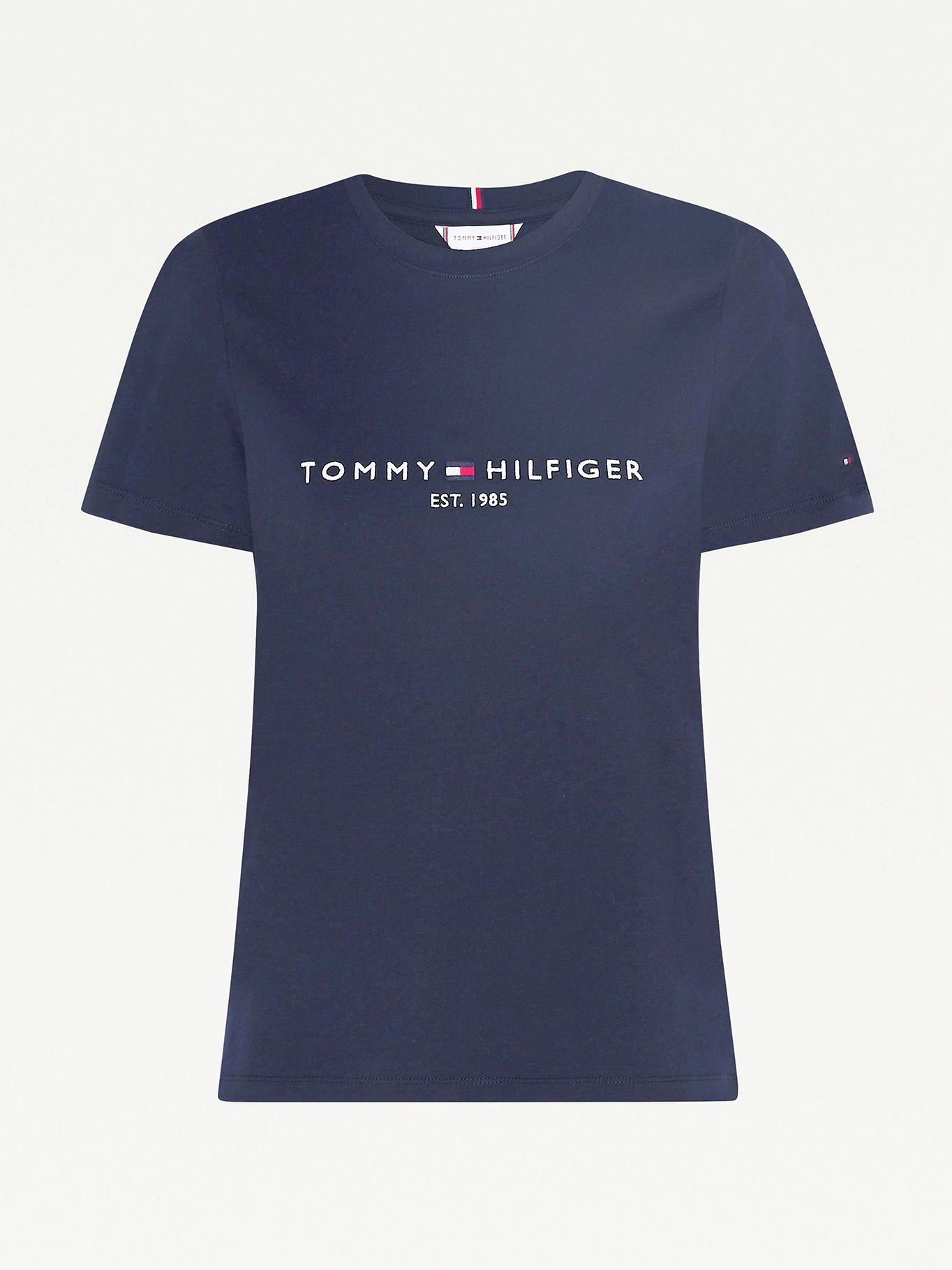 Polera Básica C-Neck Azul Tommy Hilfiger A2-3