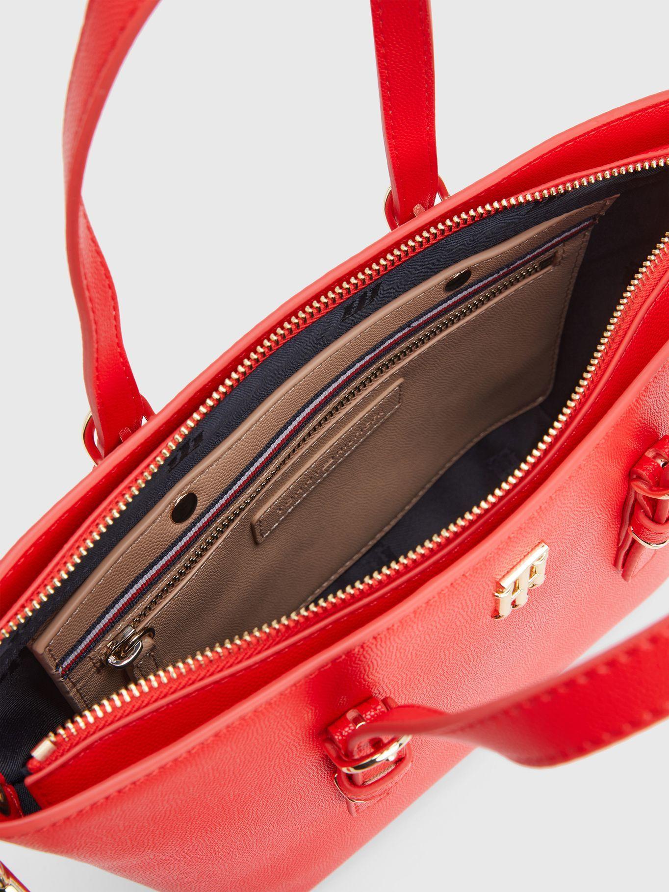 Bolso Tote Small Monogram Rojo Tommy Hilfiger-3