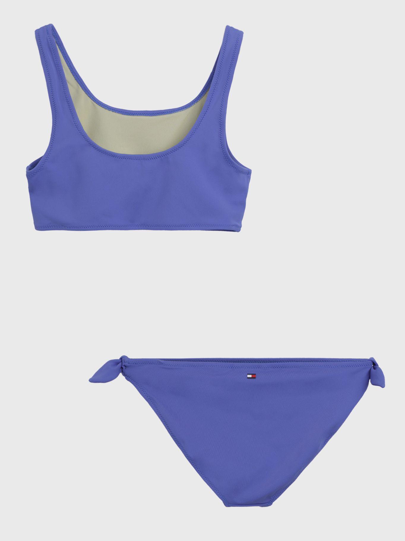 Conjunto De Bikini A Lunares Morado Tommy Hilfiger-1