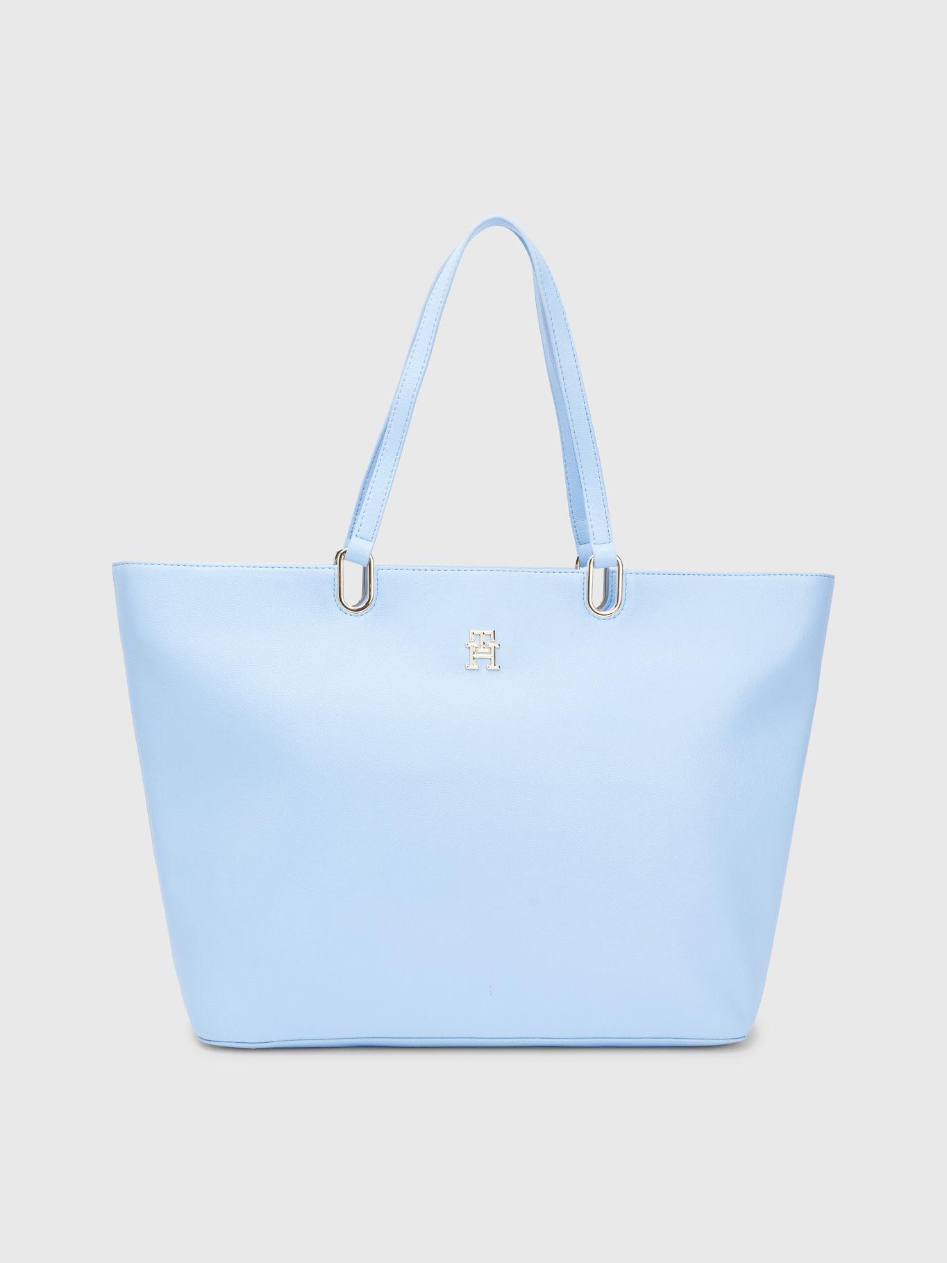 Tote Monogram Mujer Solid Celeste Tommy Hilfiger-0