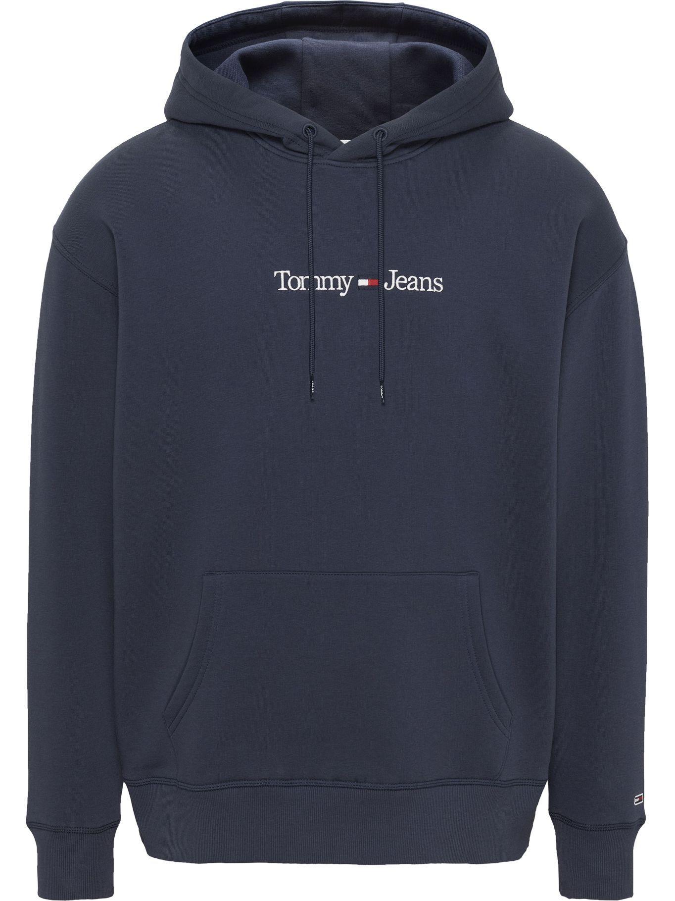 Polerón Hoodie Linear Logo Azul Tommy Jeans-0