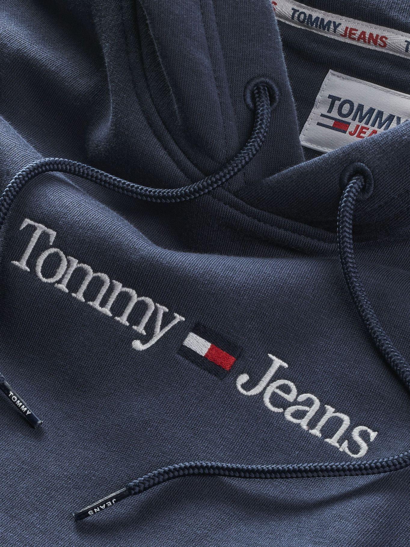 Polerón Hoodie Linear Logo Azul Tommy Jeans-2