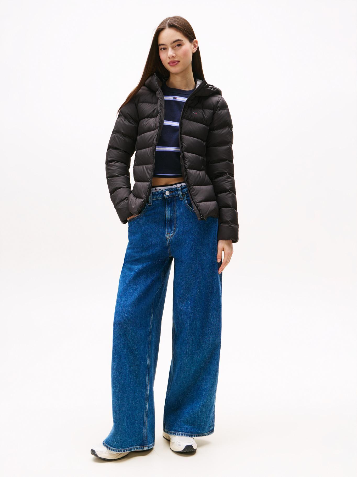 Parka Hooded Acolchada Slim Fit Negro Tommy Jeans-1