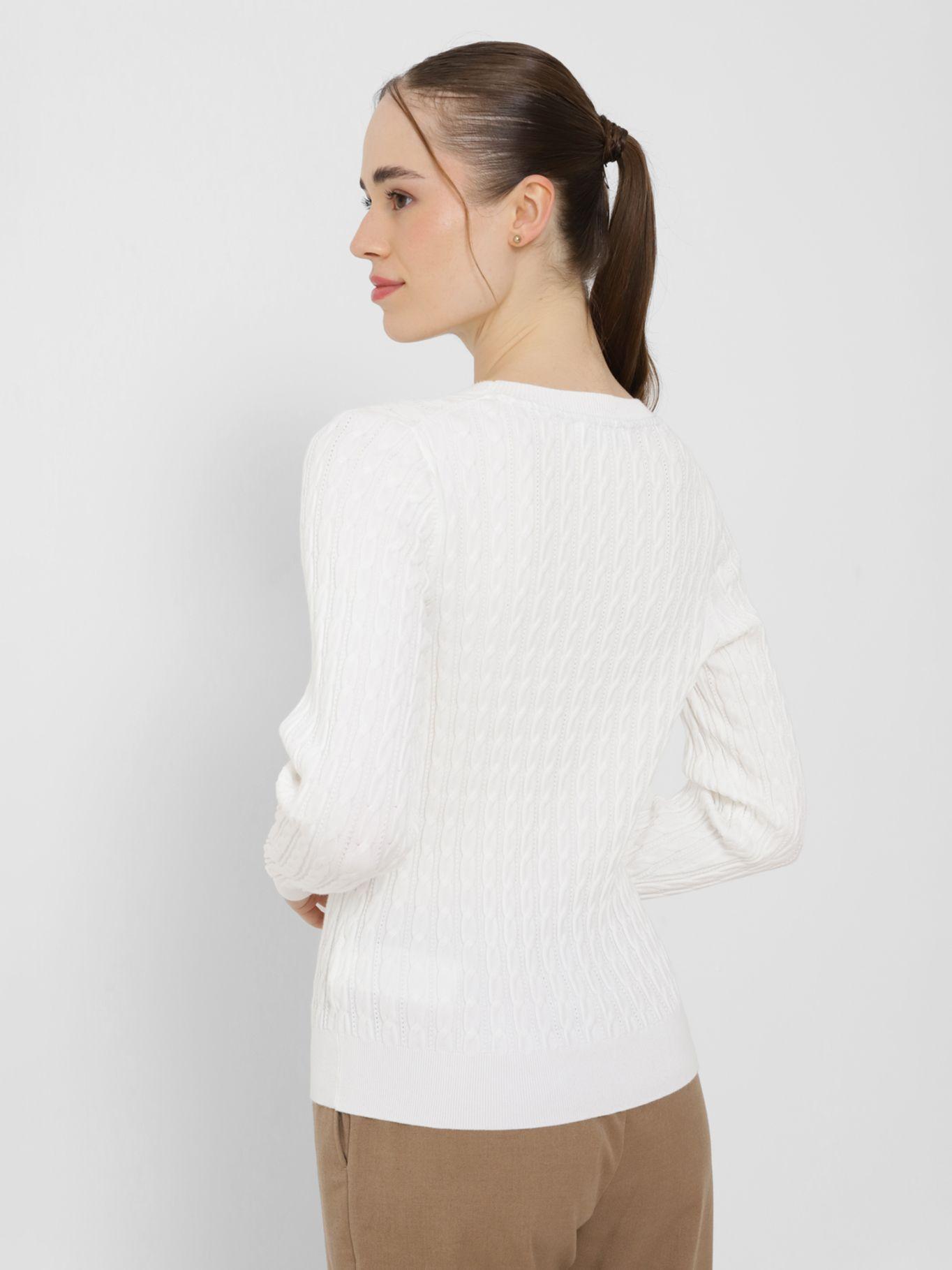 Sweater Classic Cable C-Neck Blanco Tommy Hilfiger-1