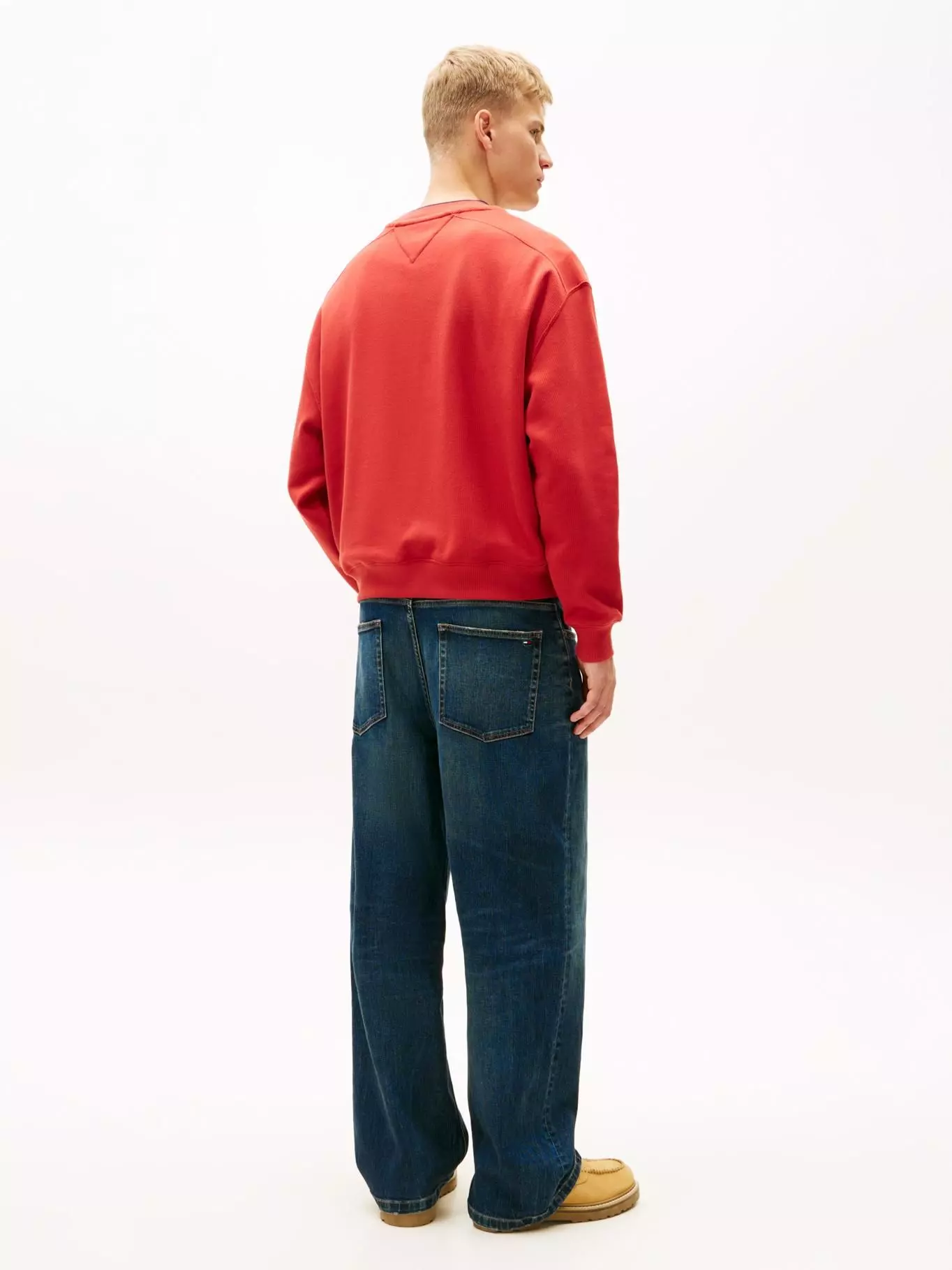 Polerón Con Logo De Los 90S Tommy Jeans Rojo-2