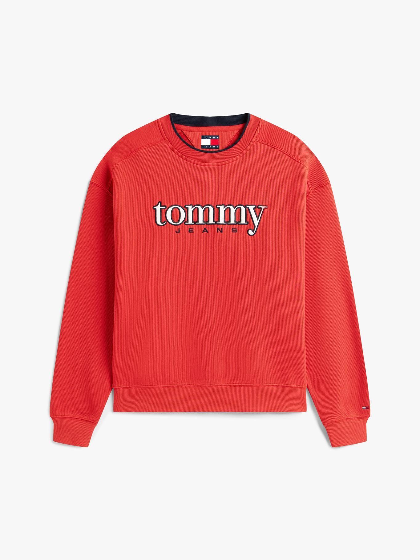 Polerón Con Logo De Los 90S Tommy Jeans Rojo-4