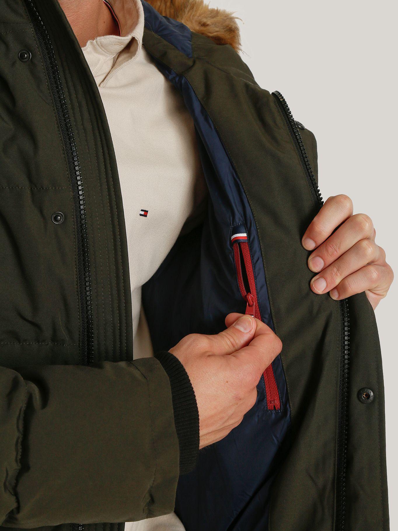 Parka Artic Con Logo Verde Tommy Hilfiger-3