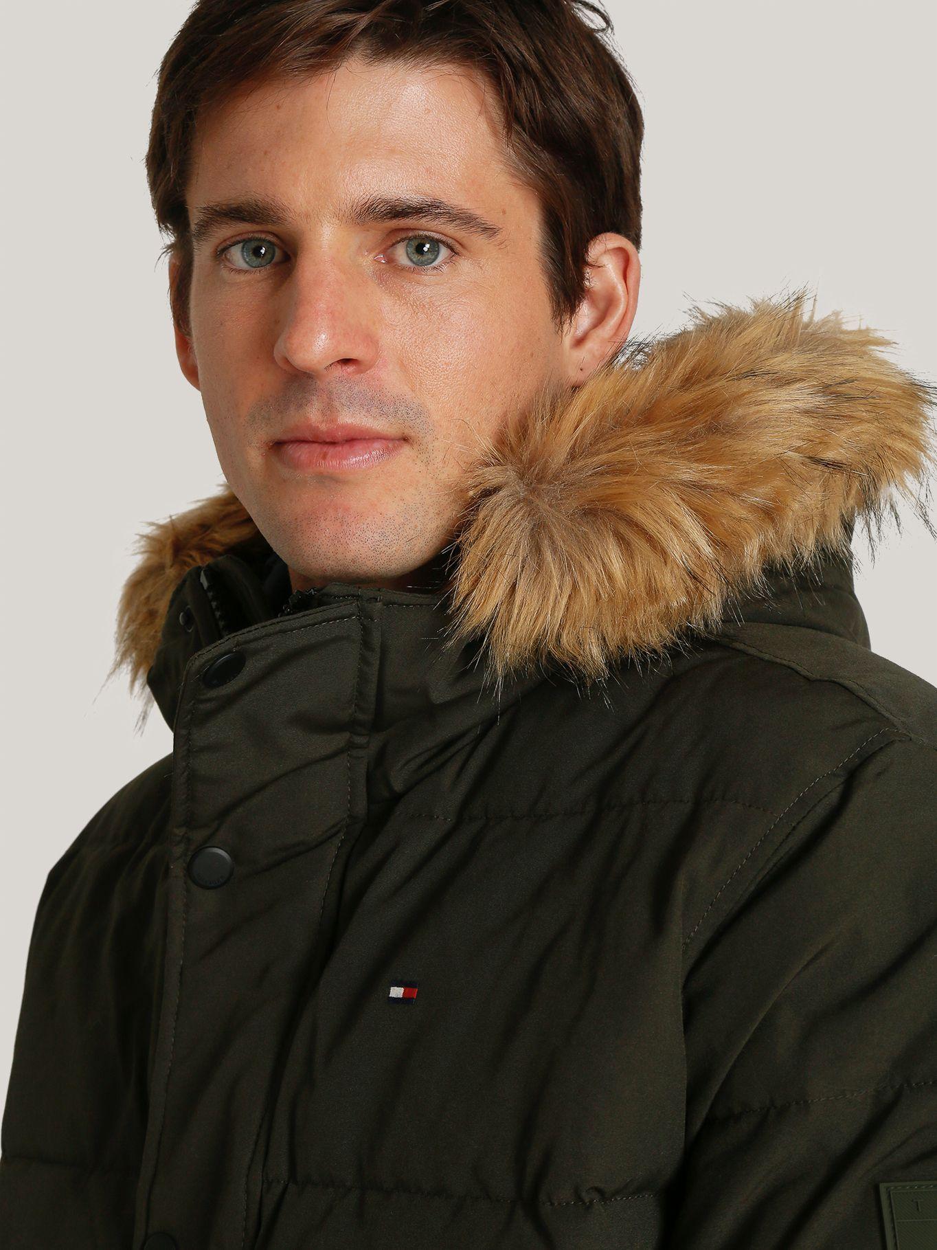 Parka Artic Con Logo Verde Tommy Hilfiger-4